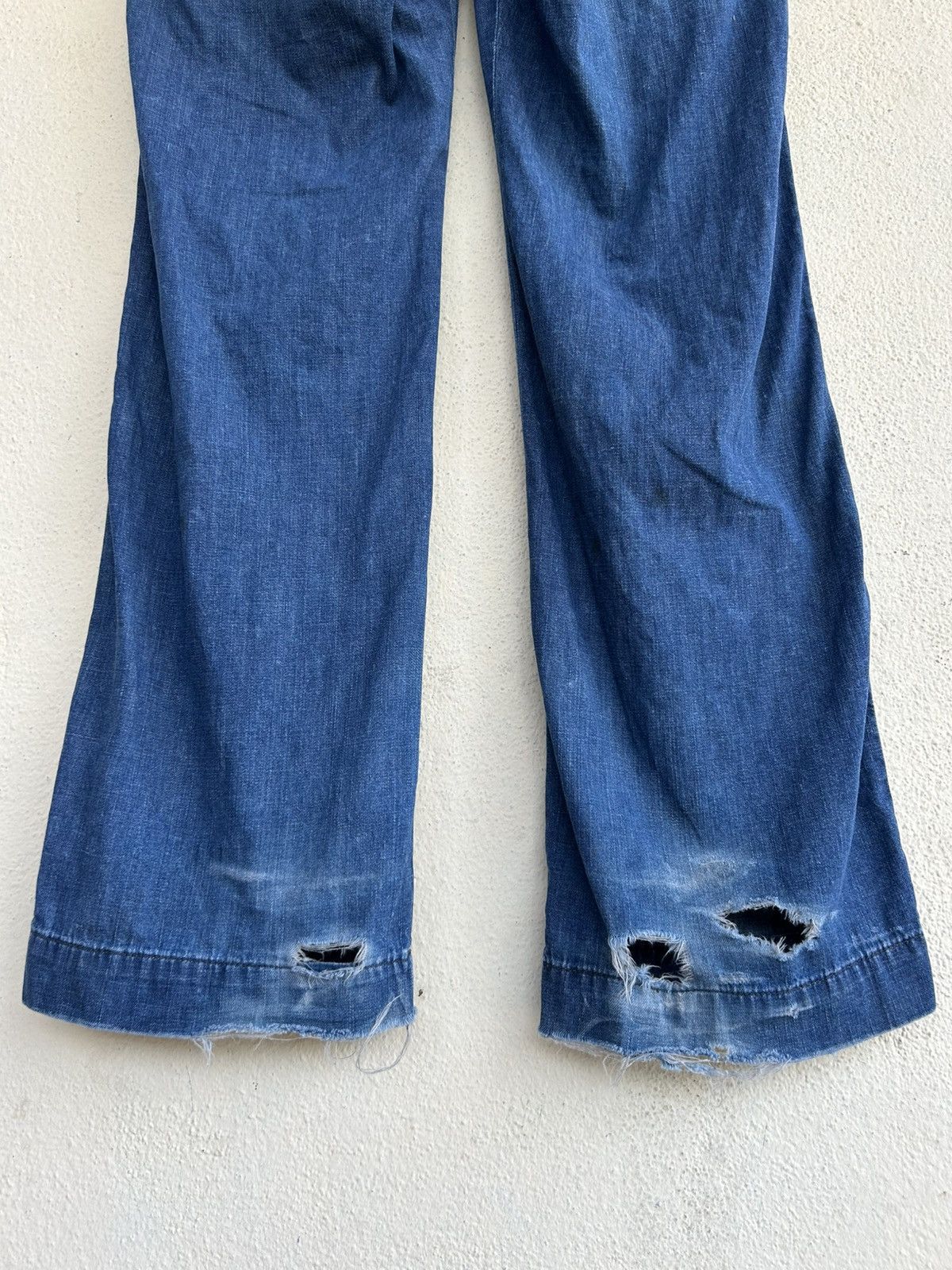 Lee × N.Hoolywood Double Waist Distressed Denim Pant Size US 32 / EU 48 - 4 Thumbnail
