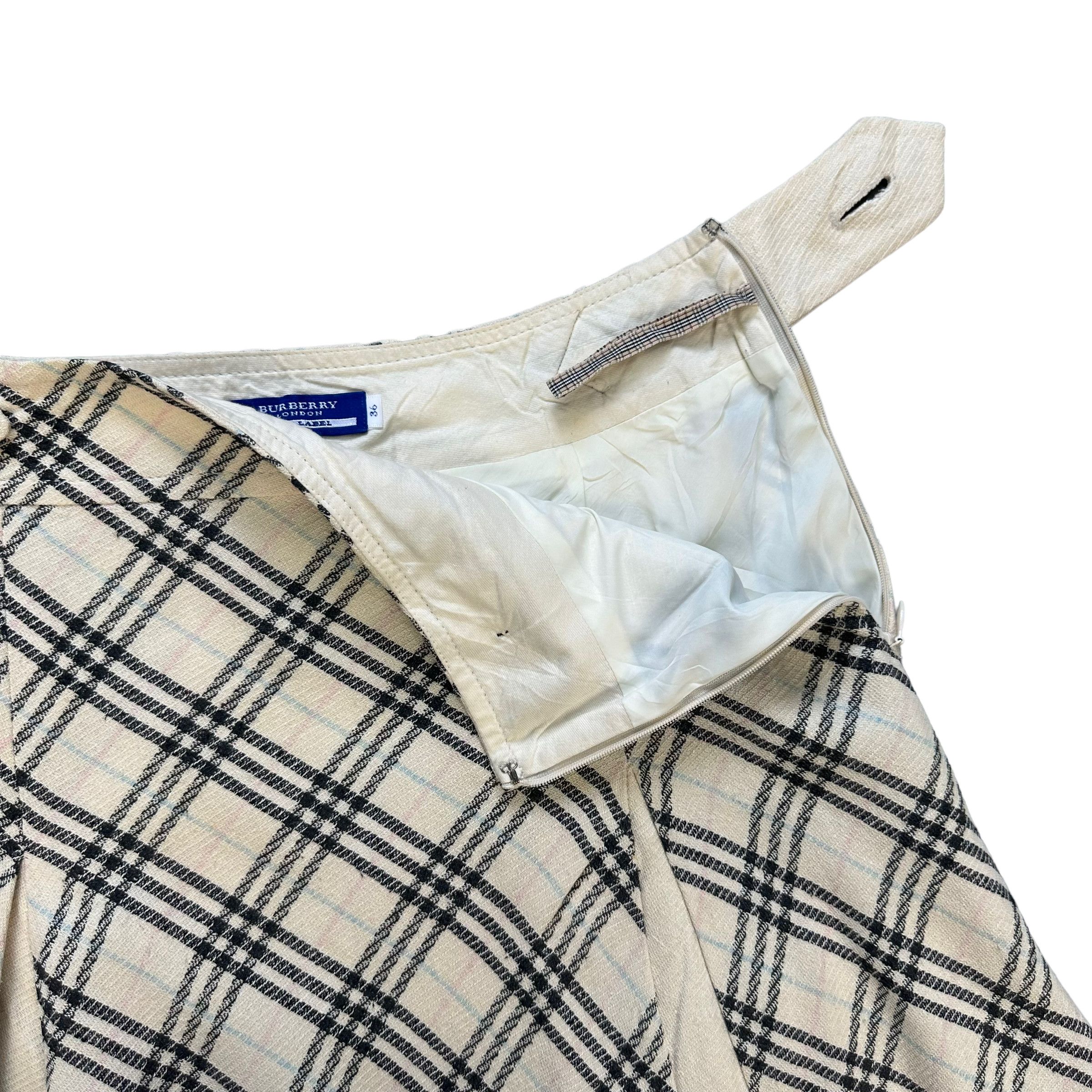 BURBERRY LONDON BLUE LABEL CHECKED SKIRTS #7450-147
