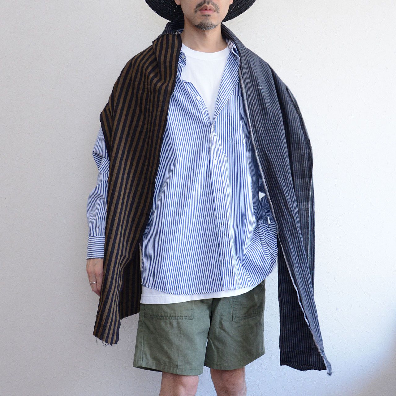 Other Japanese Scarf Vintage — Hand-Stitched Patchwork Cotton Size ONE SIZE - 10 Thumbnail