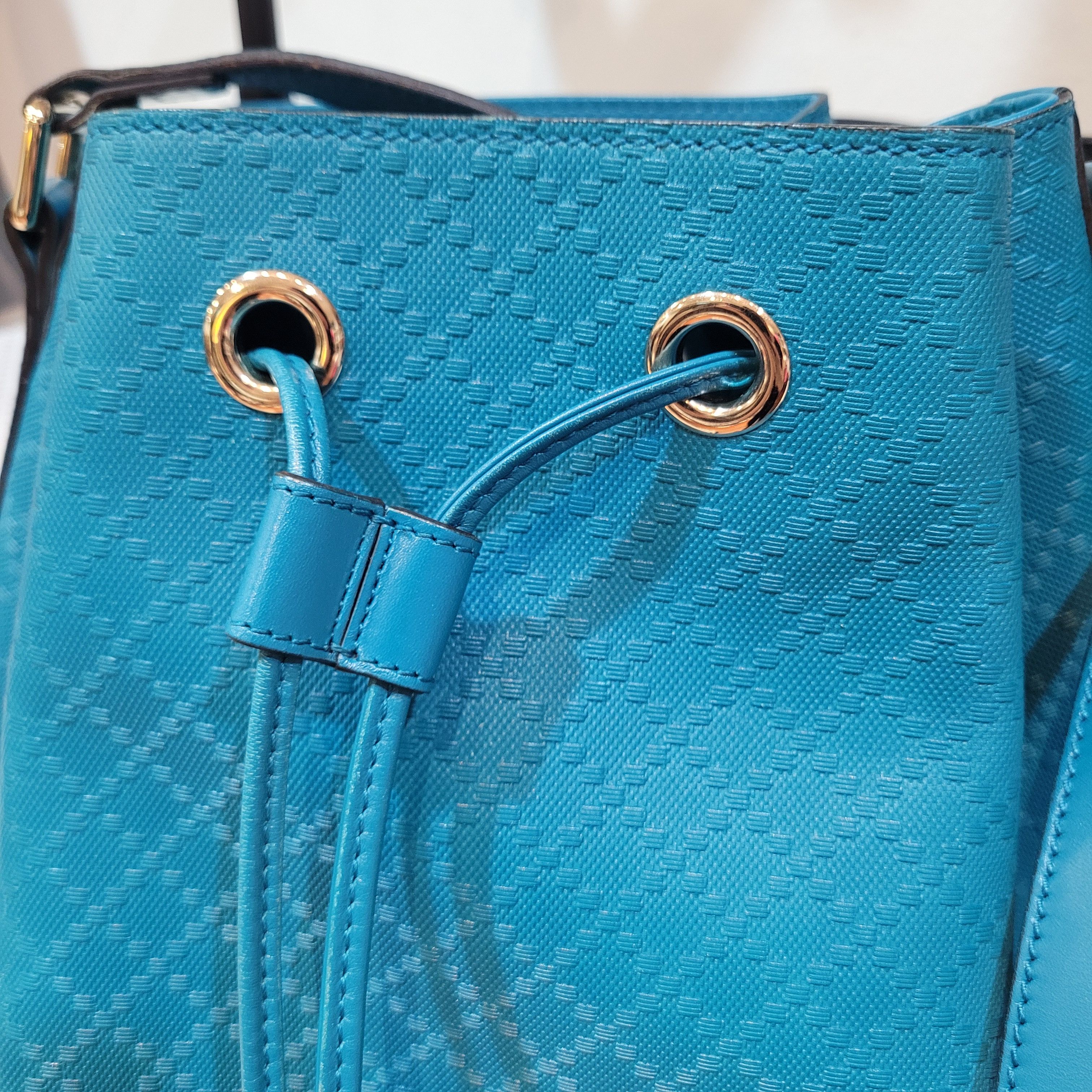 Gucci Gucci Medium Diamanté Deep Cobalt Bright Bucket Bag Size ONE SIZE - 8 Thumbnail