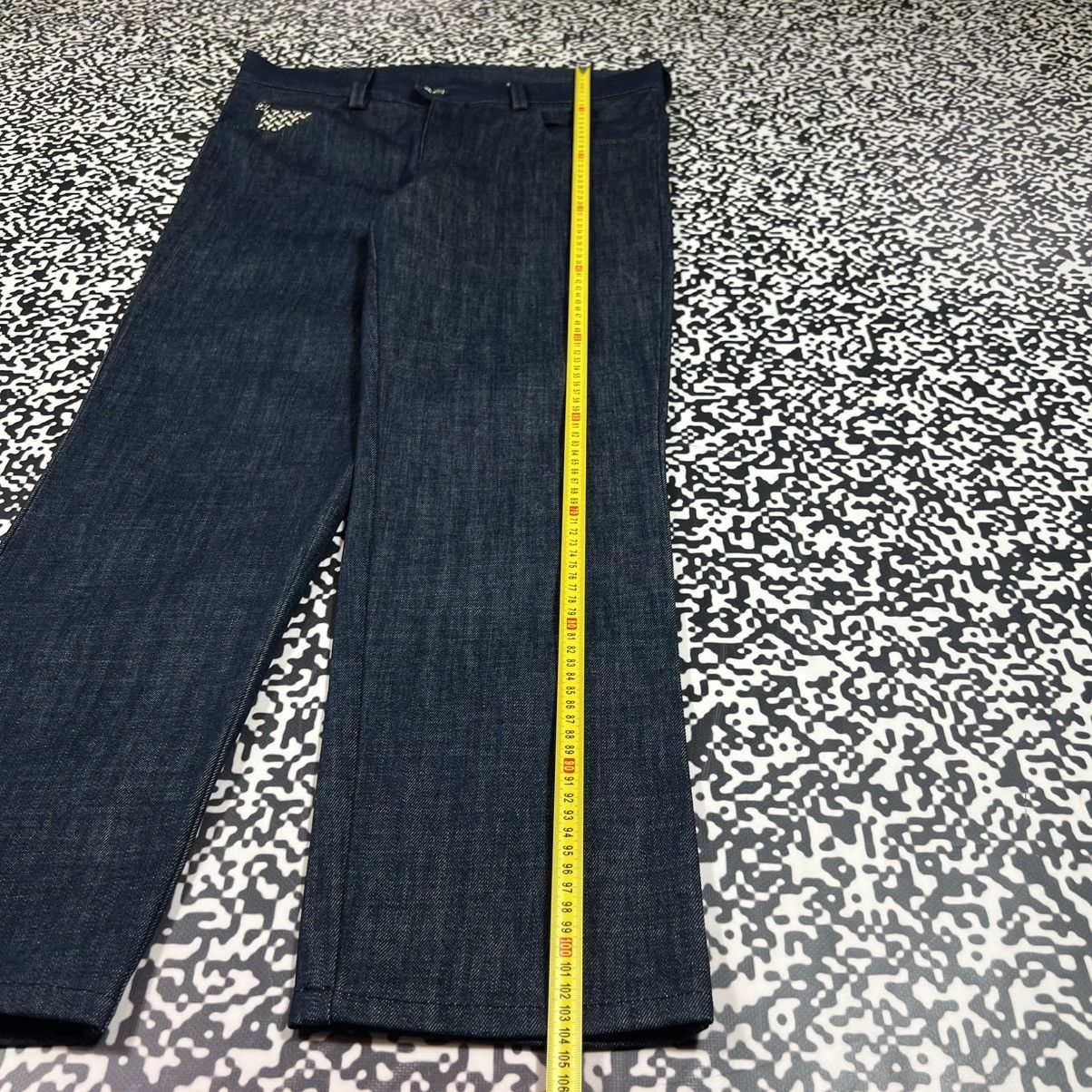 Angelo Galasso ANGELO GALASSO Denim Jeans Leather Pocket Luxury Rare Style Size US 34 / EU 50 - 22 Thumbnail