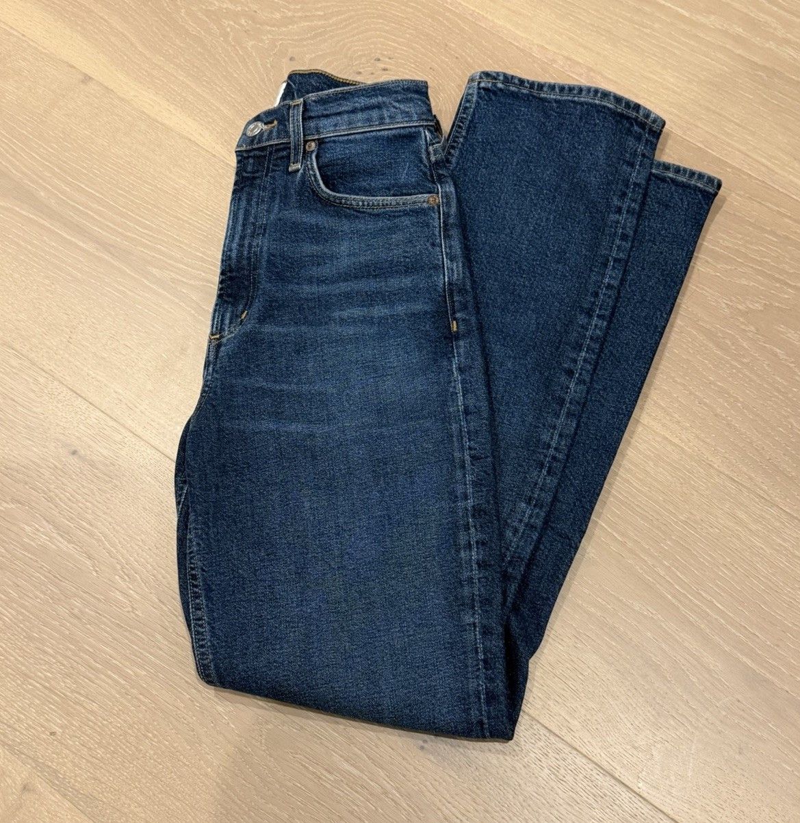 Agolde Agolde High Rise Stovepipe Jeans Discord NWT Size 24" / US 00 / IT 34 - 4 Thumbnail