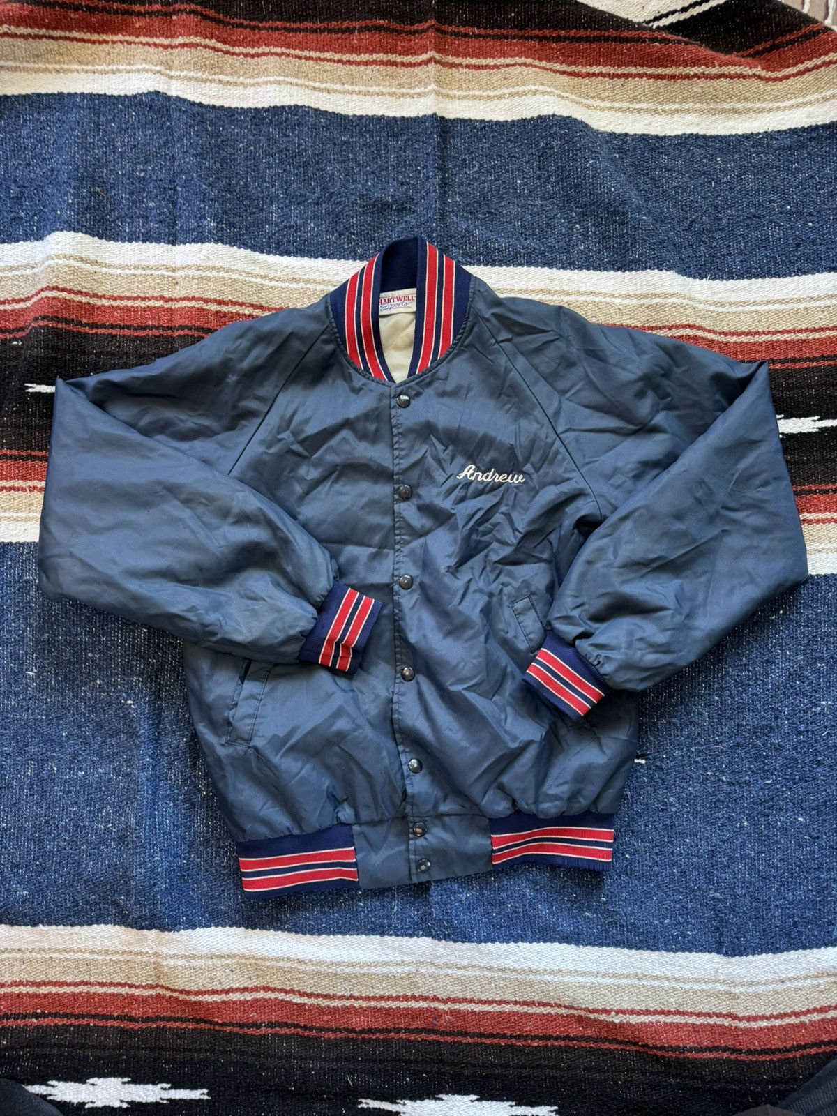 Vintage Vintage varsity nylon jacket Size US S / EU 44-46 / 1 - 1 Thumbnail