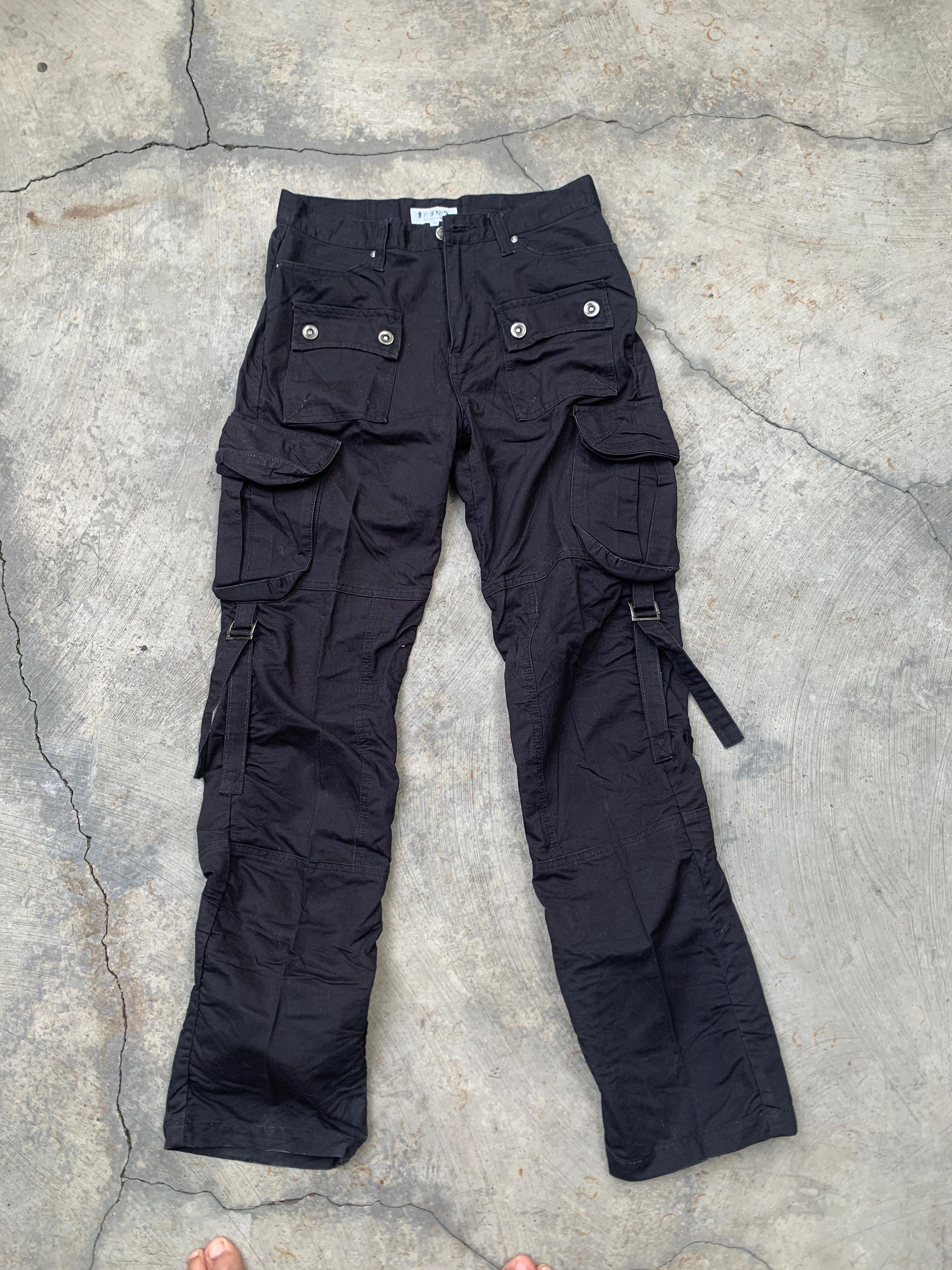 If Six Was Nine × LOWBOX Lowbox Avant Garde Bondage Multipocket Cargo Pants Japan Size US 32 / EU 48 - 1 Thumbnail