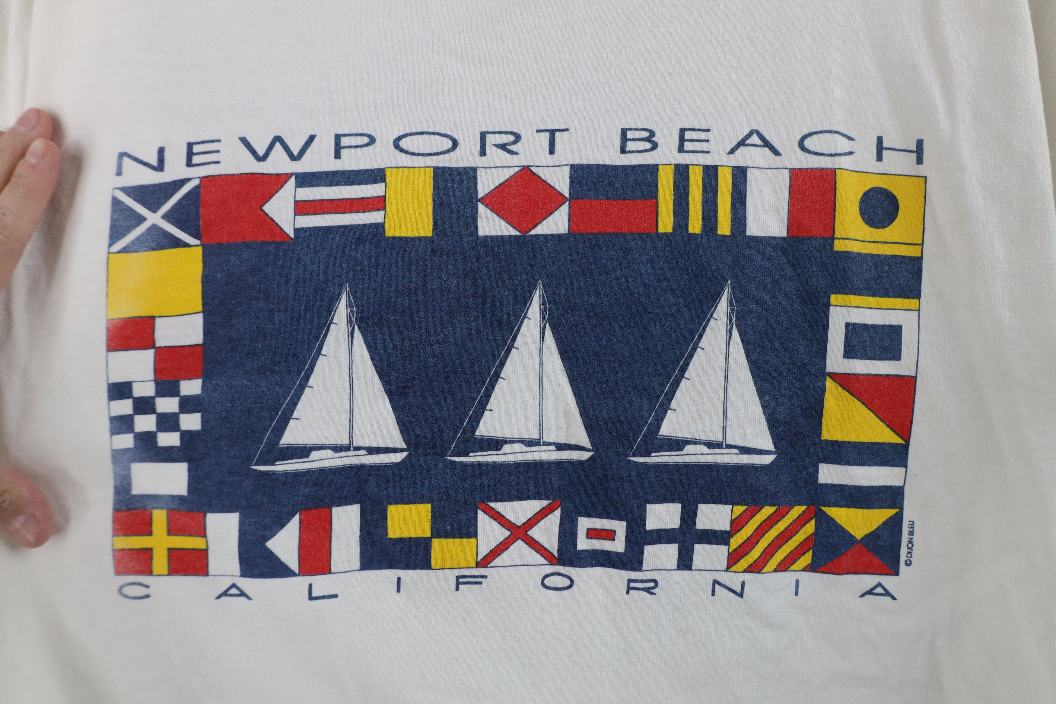 Vintage Vintage 90s Streetwear Beach California Sailing T-Shirt USA Size US L / EU 52-54 / 3 - 4 Thumbnail