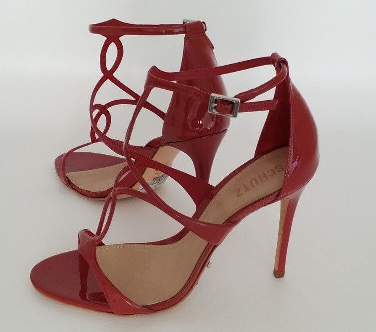 SCHUTZ SCHUTZ Women's Rania Scarlet, 6.5 Heeled Sandal NWOB Size US 6.5 / IT 36.5 - 1 Thumbnail