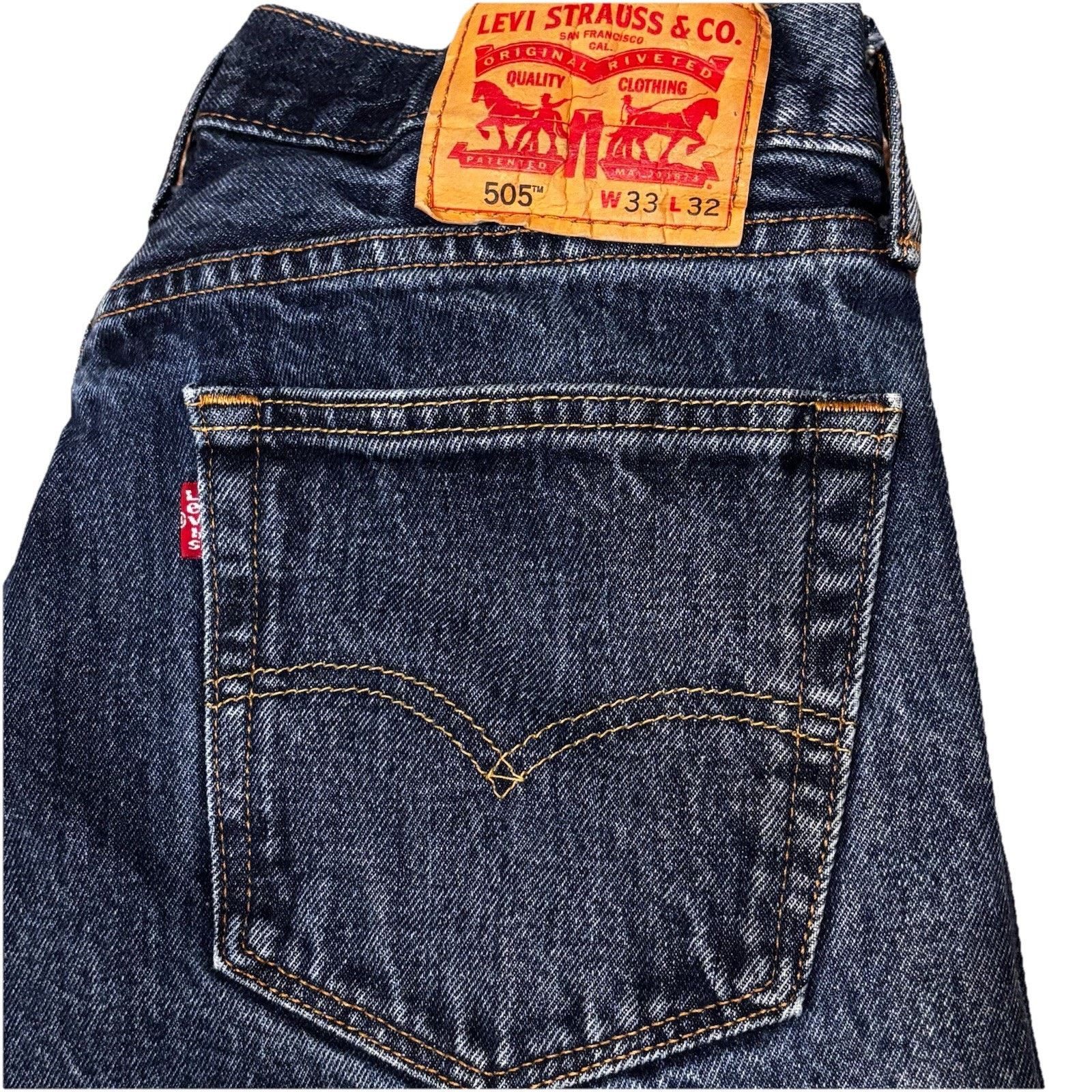 Levi's Levi’s 505 Jeans Medium Blue 33X30 (Tagged 33x32) Straight Size US 33 - 5 Thumbnail
