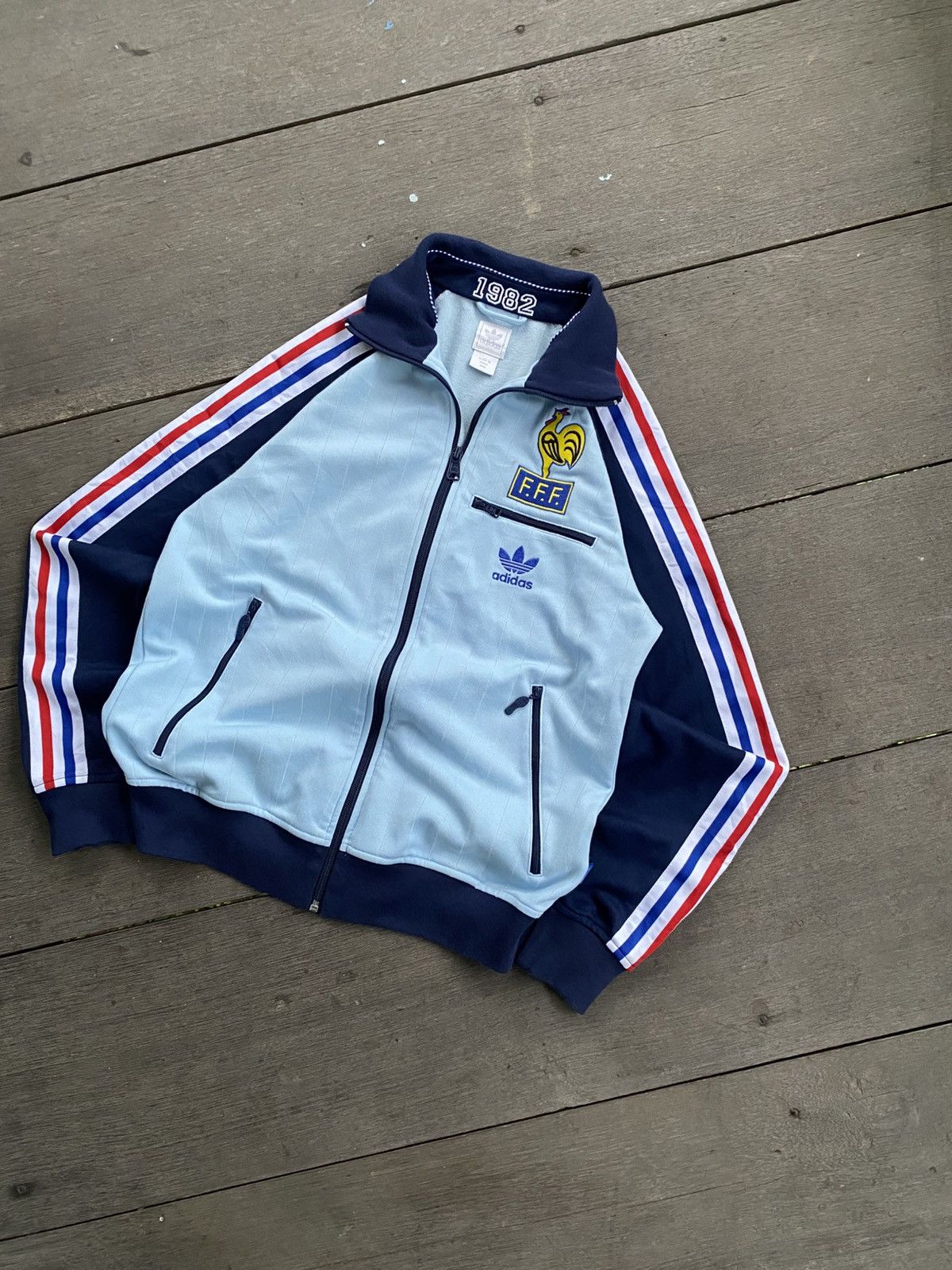 Adidas Tracktop adidas france 1982 Size US M / EU 48-50 / 2 - 2 Thumbnail