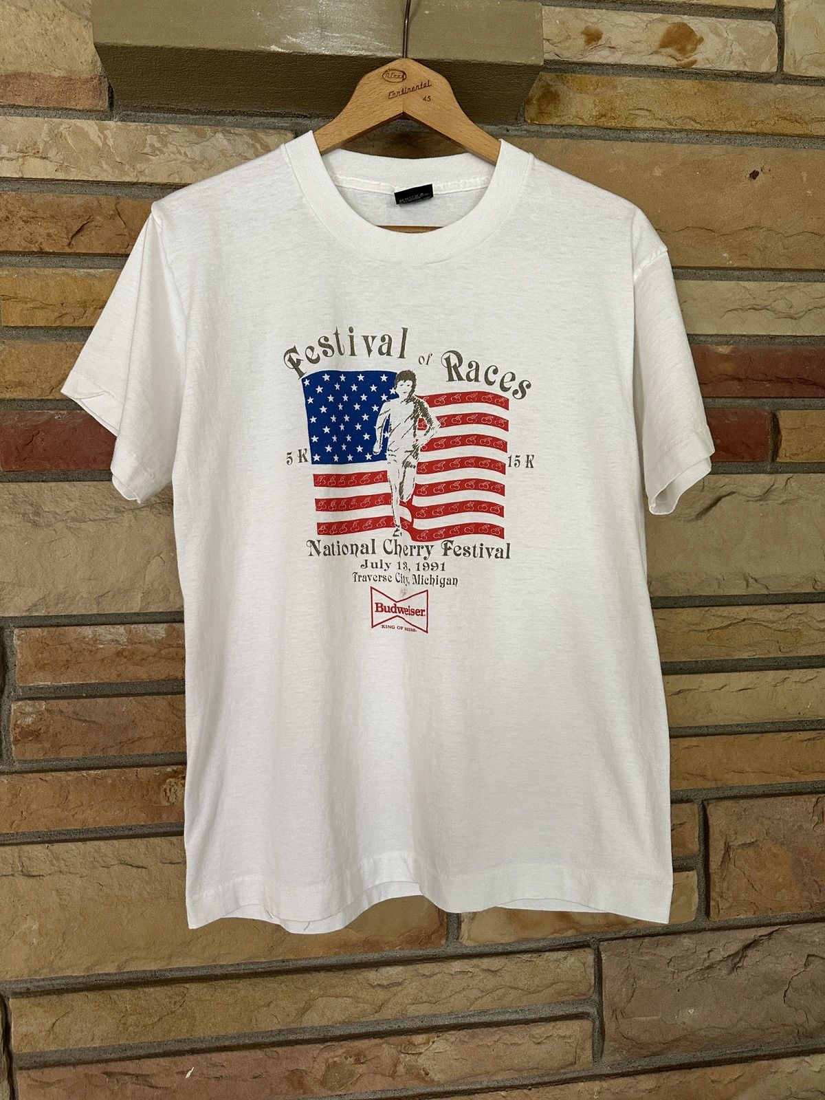 Vintage Vintage 90s National Cherry Festival Race Run Graphic Tee Size US L / EU 52-54 / 3 - 1 Thumbnail