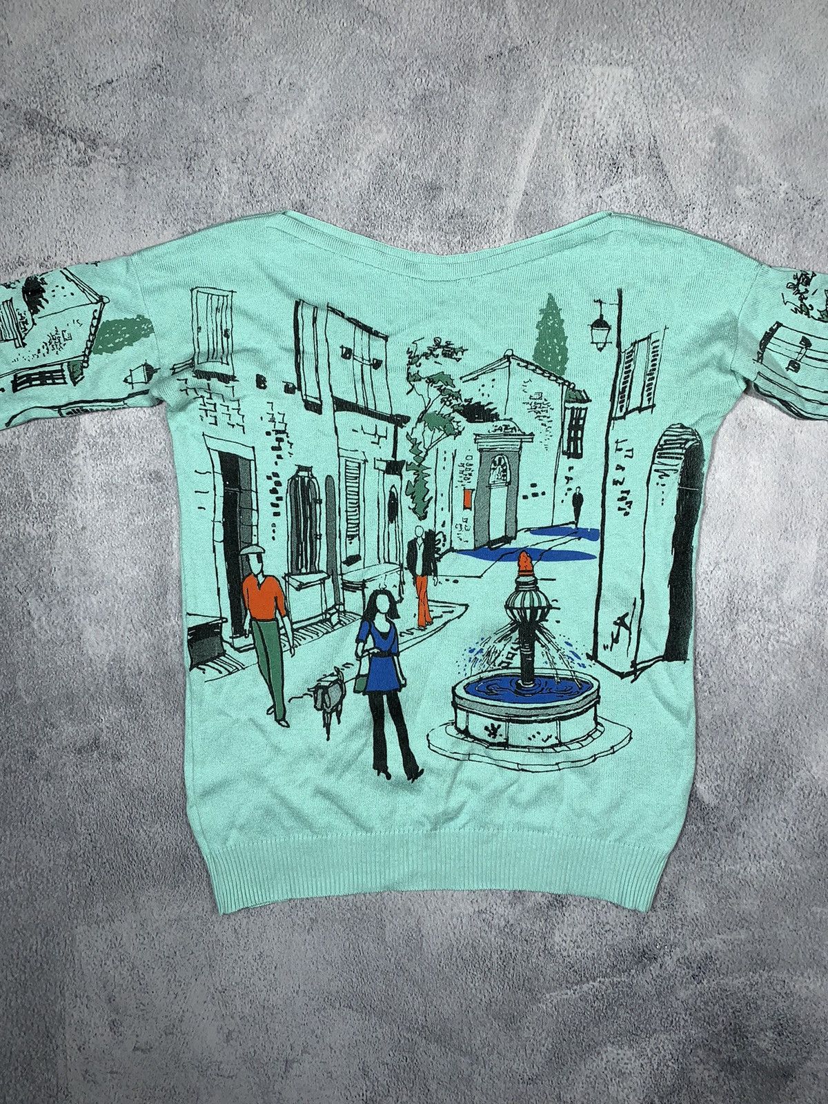 Other Vintage 90s Art sweater all over print Japanese size L Size L / US 10 / IT 46 - 3 Thumbnail
