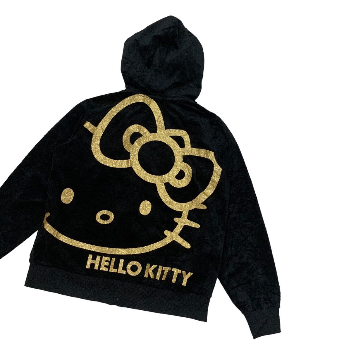 Cartoon Network Vintage Hello Kitty Big Logo Velvet Hoodie Sweater Size M / US 6-8 / IT 42-44 - 10 Thumbnail