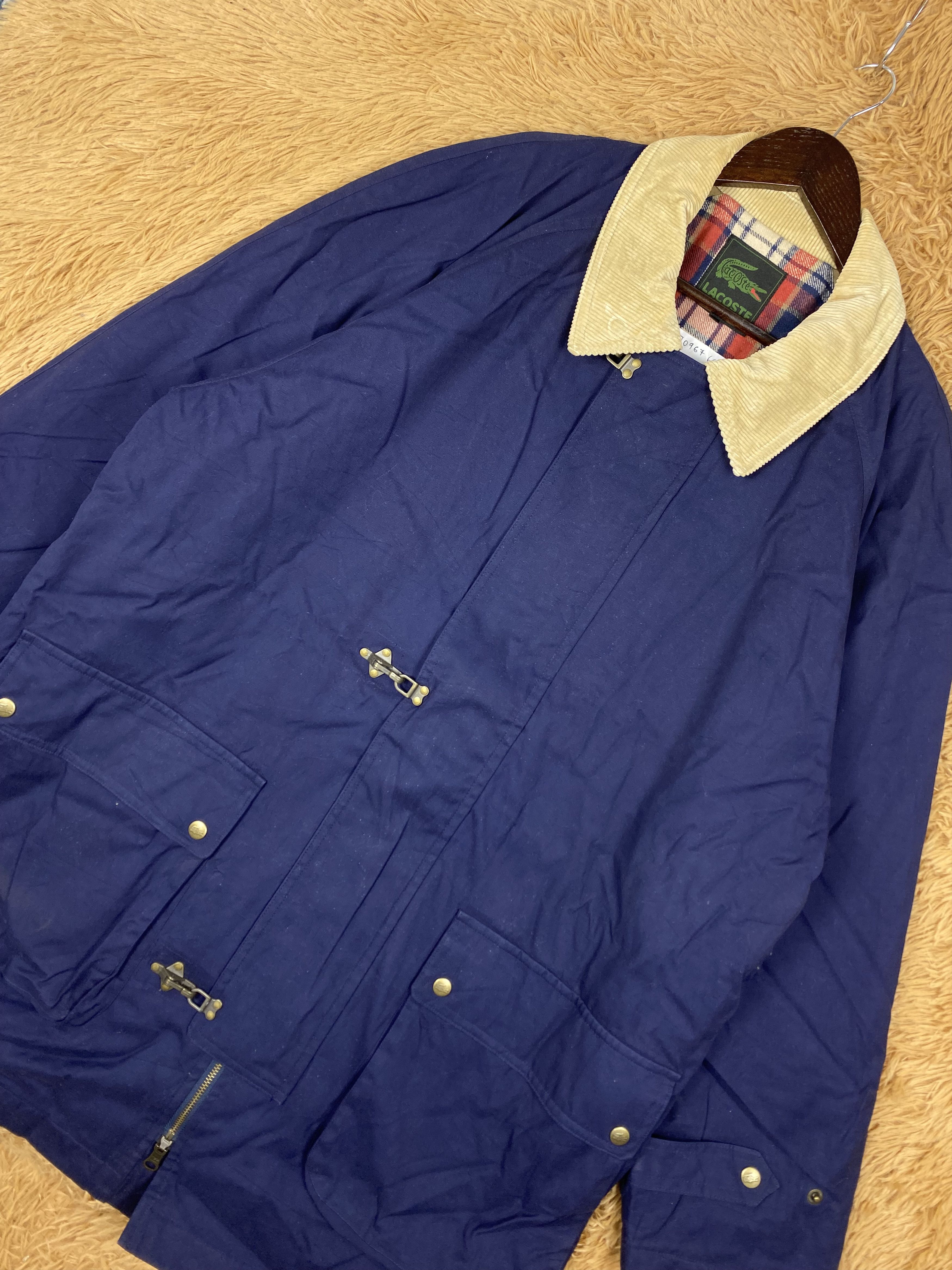 Lacoste Vintage Lacoste Flannel Lining Long Jacket DJ0667 Size US XXL / EU 58 / 5 - 2 Thumbnail