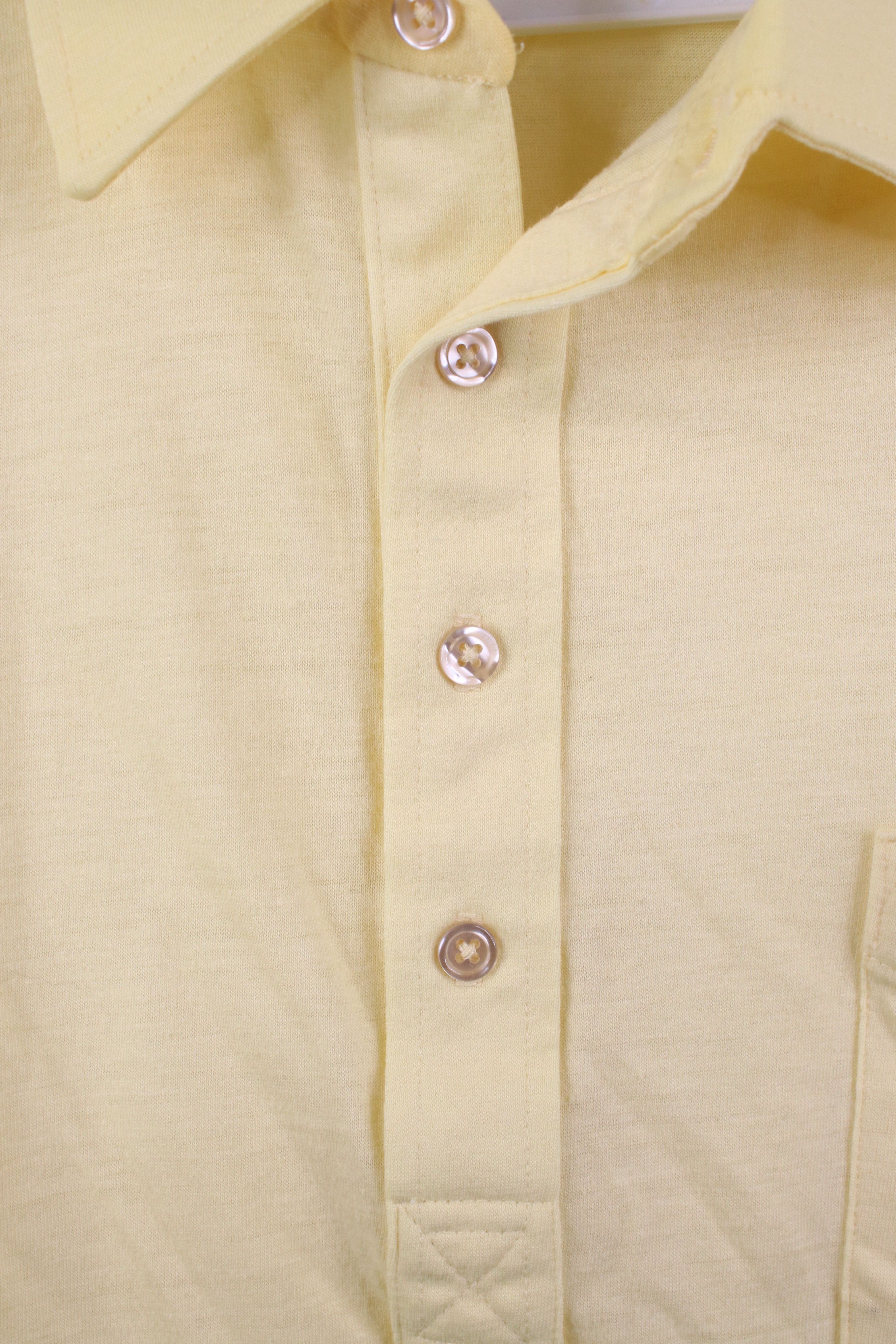 Vintage Vintage 80s Streetwear Collared Golf Polo Shirt Yellow USA Size US M / EU 48-50 / 2 - 6 Thumbnail
