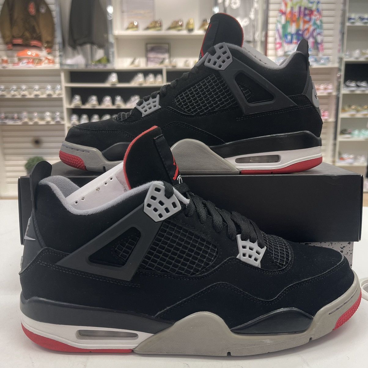 Jordan Brand Air Jordan 4 Retro OG Bred 2019 LIGHTLY WORN WITH OG BOX Grailed