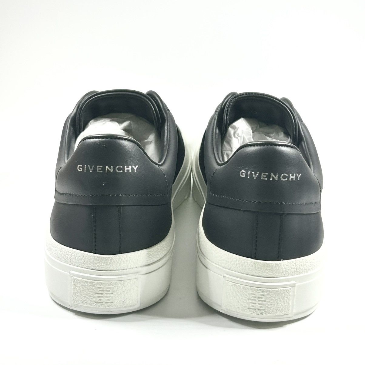 Givenchy New Givenchy City Court Leather Sneakers Black 42EU/9US Size US 9 / EU 42 - 3 Thumbnail