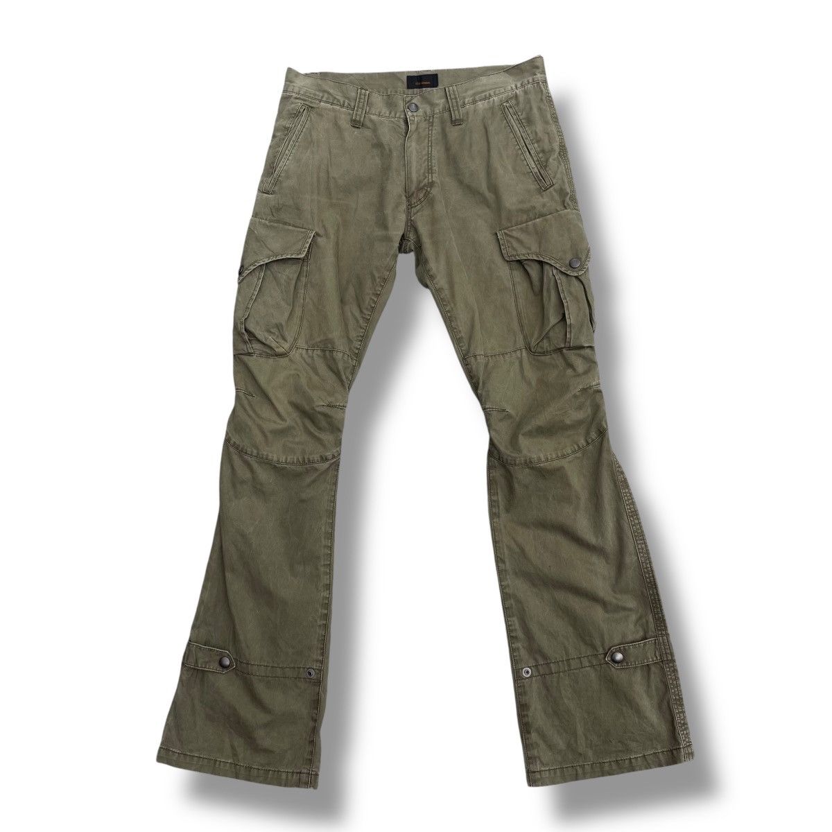 tete homme bondage cargo flare pants Y2K TETE HOMME TACTICAL