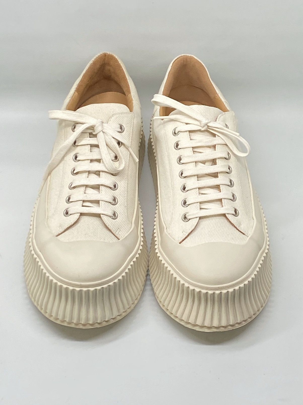 Jil Sander Jil Sander Platform Canvas Low Top Sneaker size 42/us size 9 Size US 9 / EU 42 - 4 Thumbnail