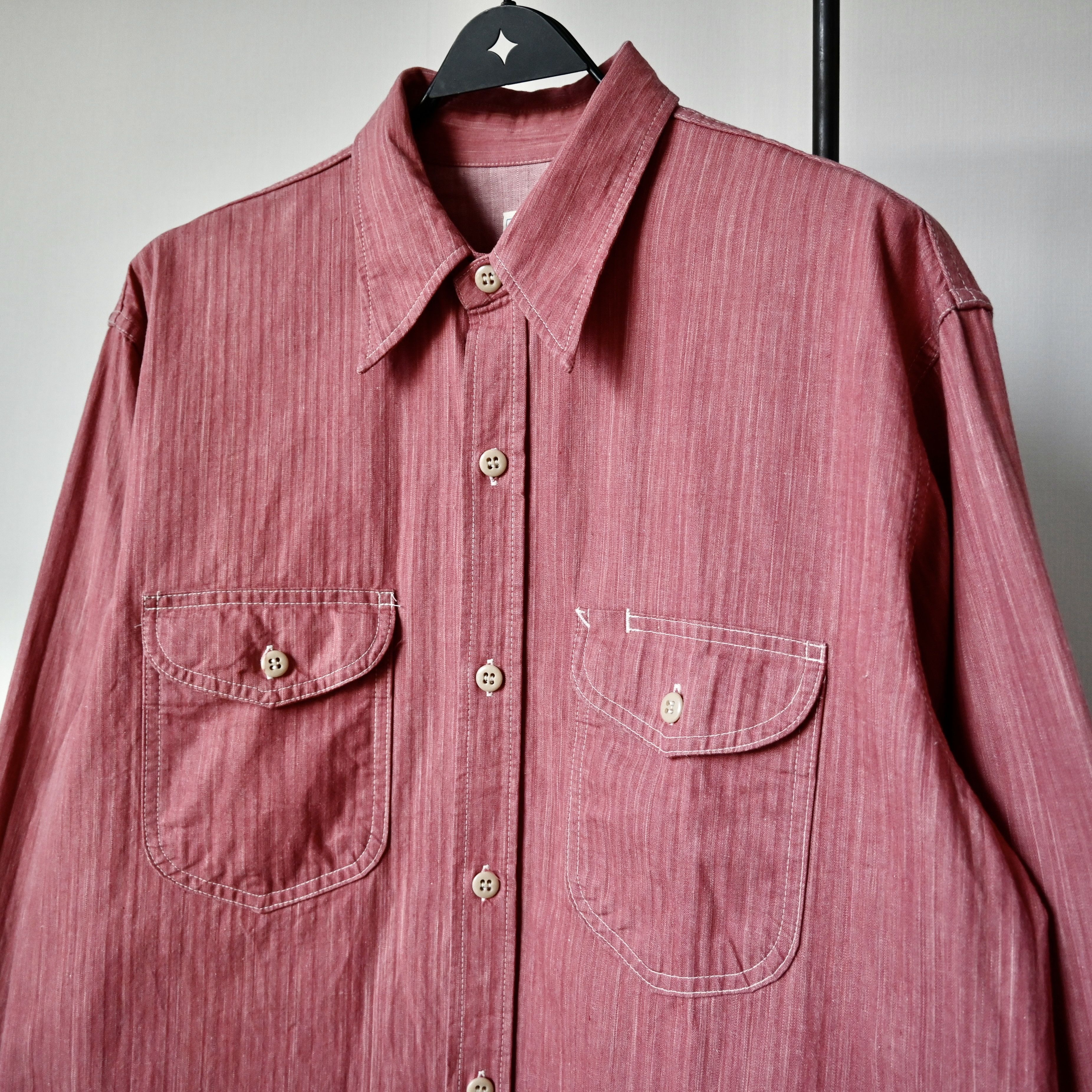 Sugar Cane VTG 1990s Sugar Cane work shirt, HBT cotton, made in Japan Size US L / EU 52-54 / 3 - 6 Thumbnail