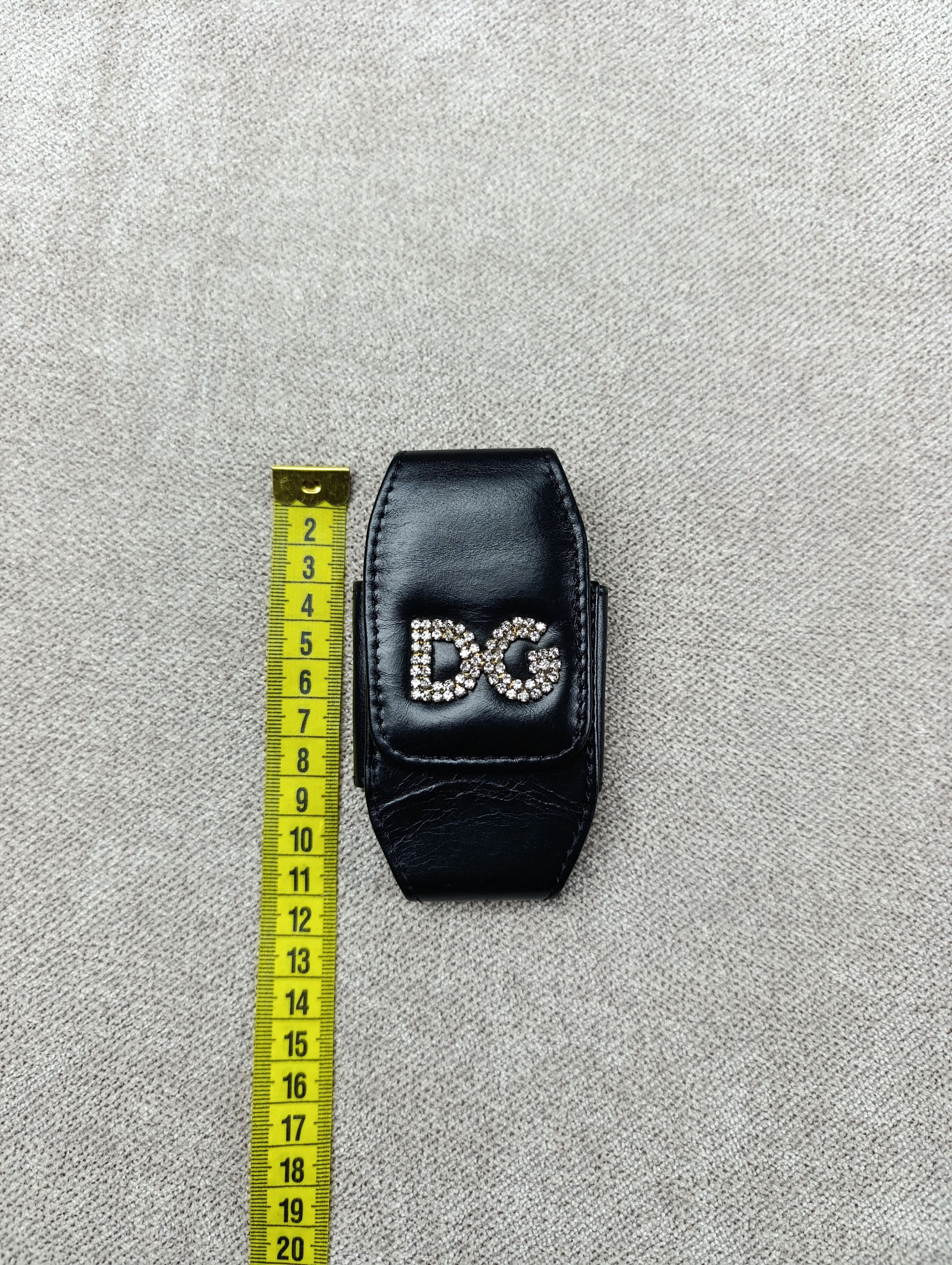 Dolce & Gabbana Dolce Gabbana Black Leather Case/ Bag Size ONE SIZE - 12 Thumbnail