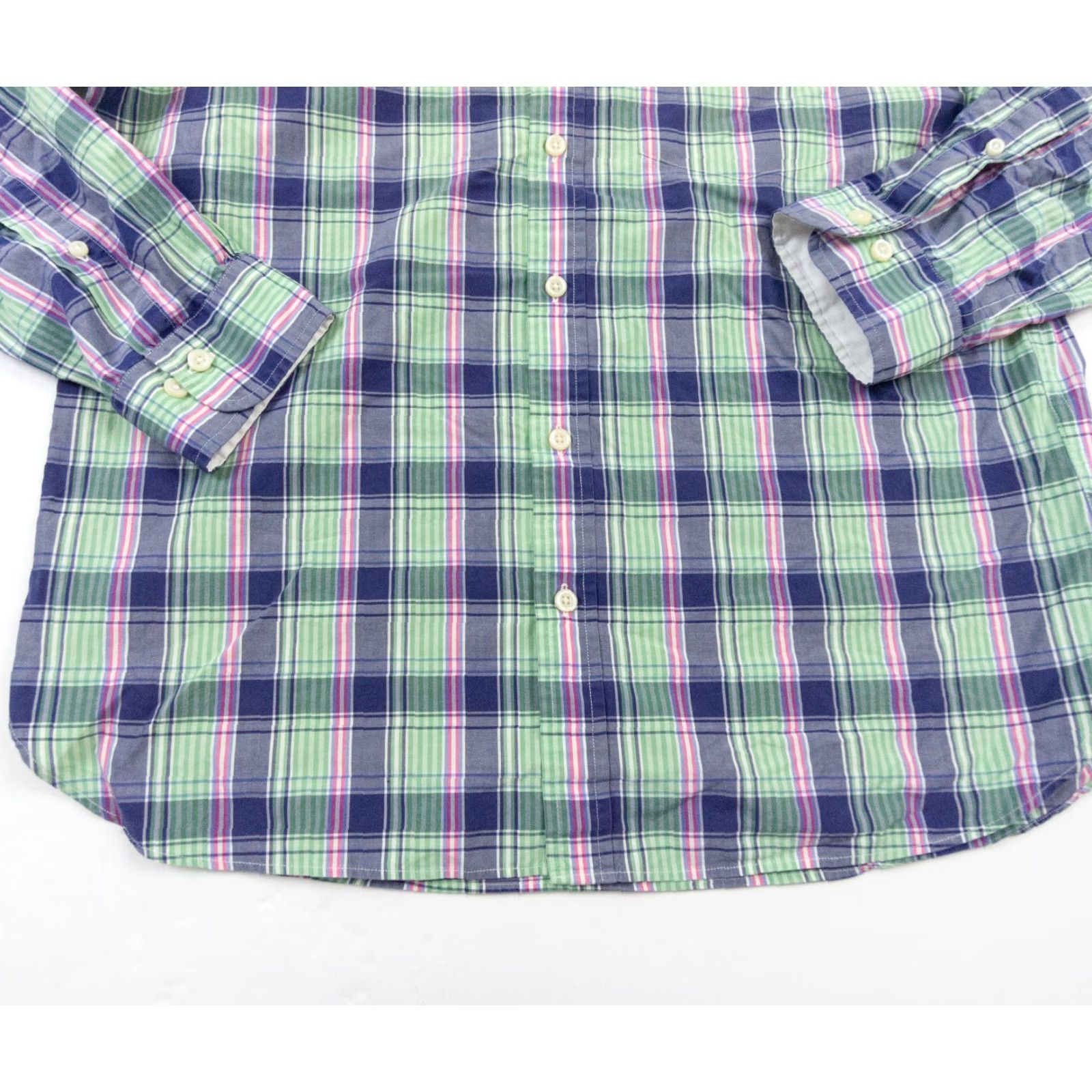 Brooks Brothers Brooks Brothers Green Check Plaid Button Down Shirt Mens Large Long Sleeve Preppy Size US L / EU 52-54 / 3 - 3 Thumbnail