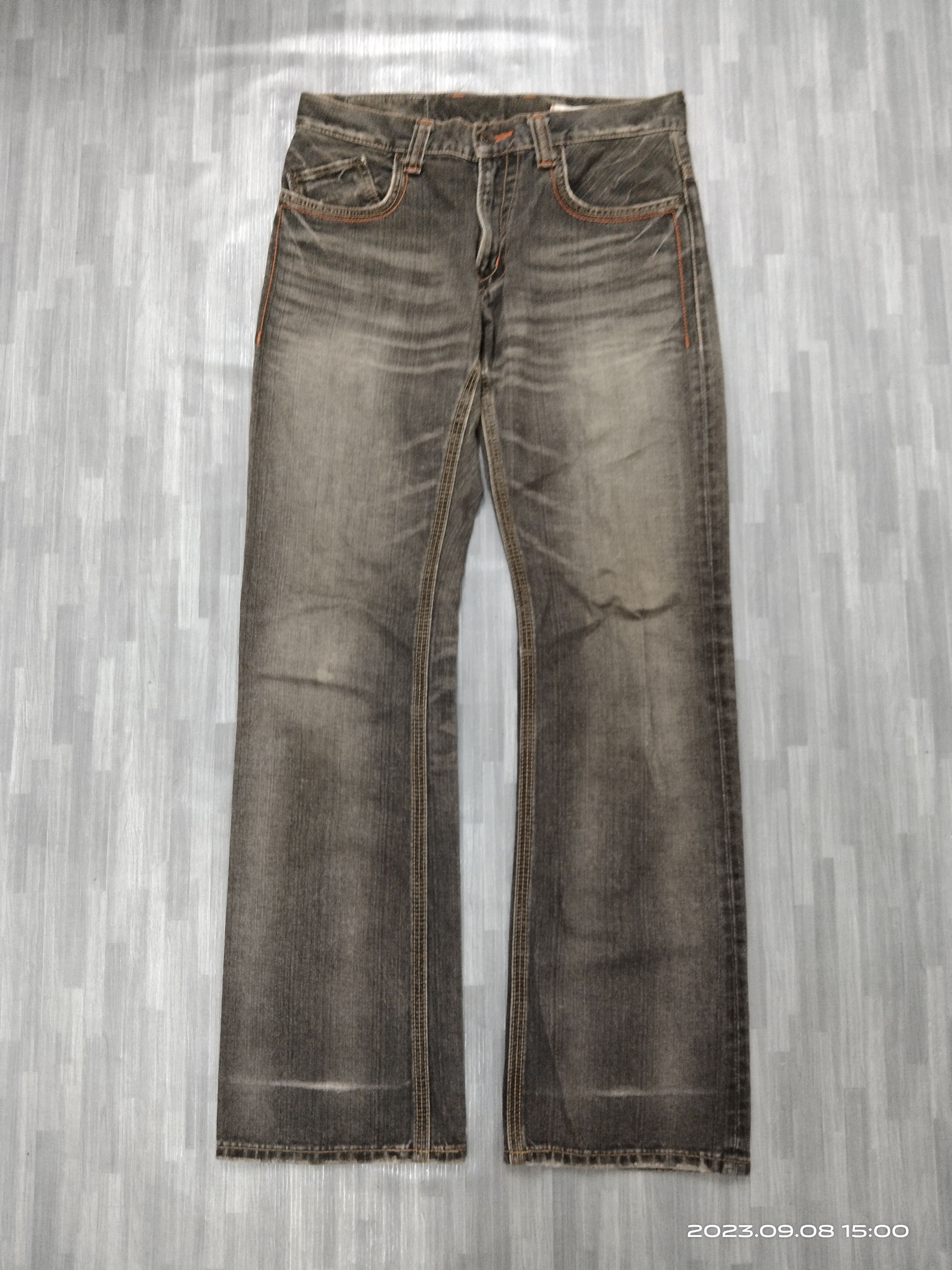 Japanese Brand FLARE SICK EDWIN JAPAN DENIM PANTS Size US 31 - 2 Thumbnail