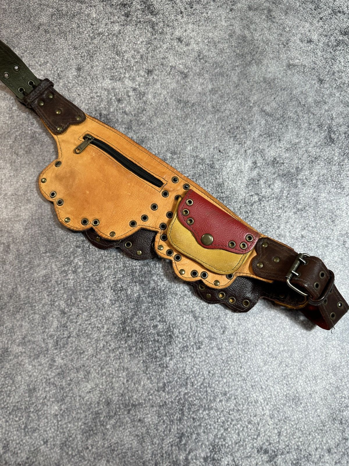Cowboy Equipment Vintage USA Cowboy Pocket Belts Streetwear Style Leather Size ONE SIZE - 3 Thumbnail