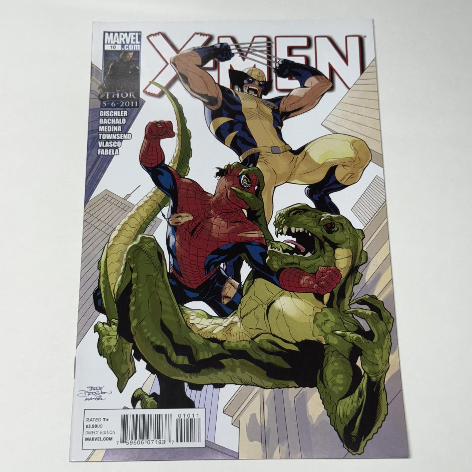 Marvel Comics X-Men THOR #10 MAY 2011 Wolverine Spider-Man Size ONE SIZE - 1 Thumbnail
