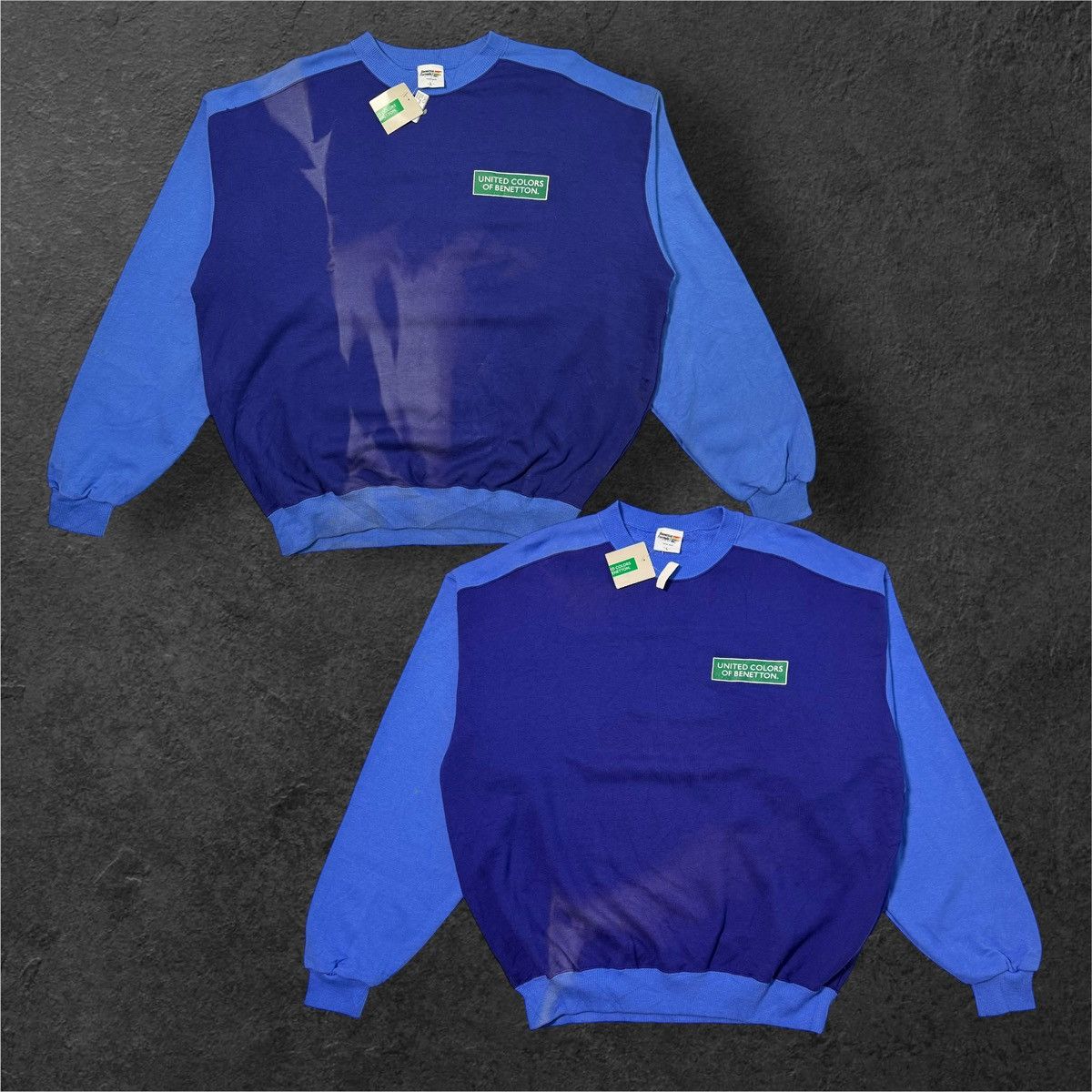 United Colors Of Benetton Combo Bulk Sunfaded Benetton F1 Sweatshirt Size US XL / EU 56 / 4 - 1 Thumbnail