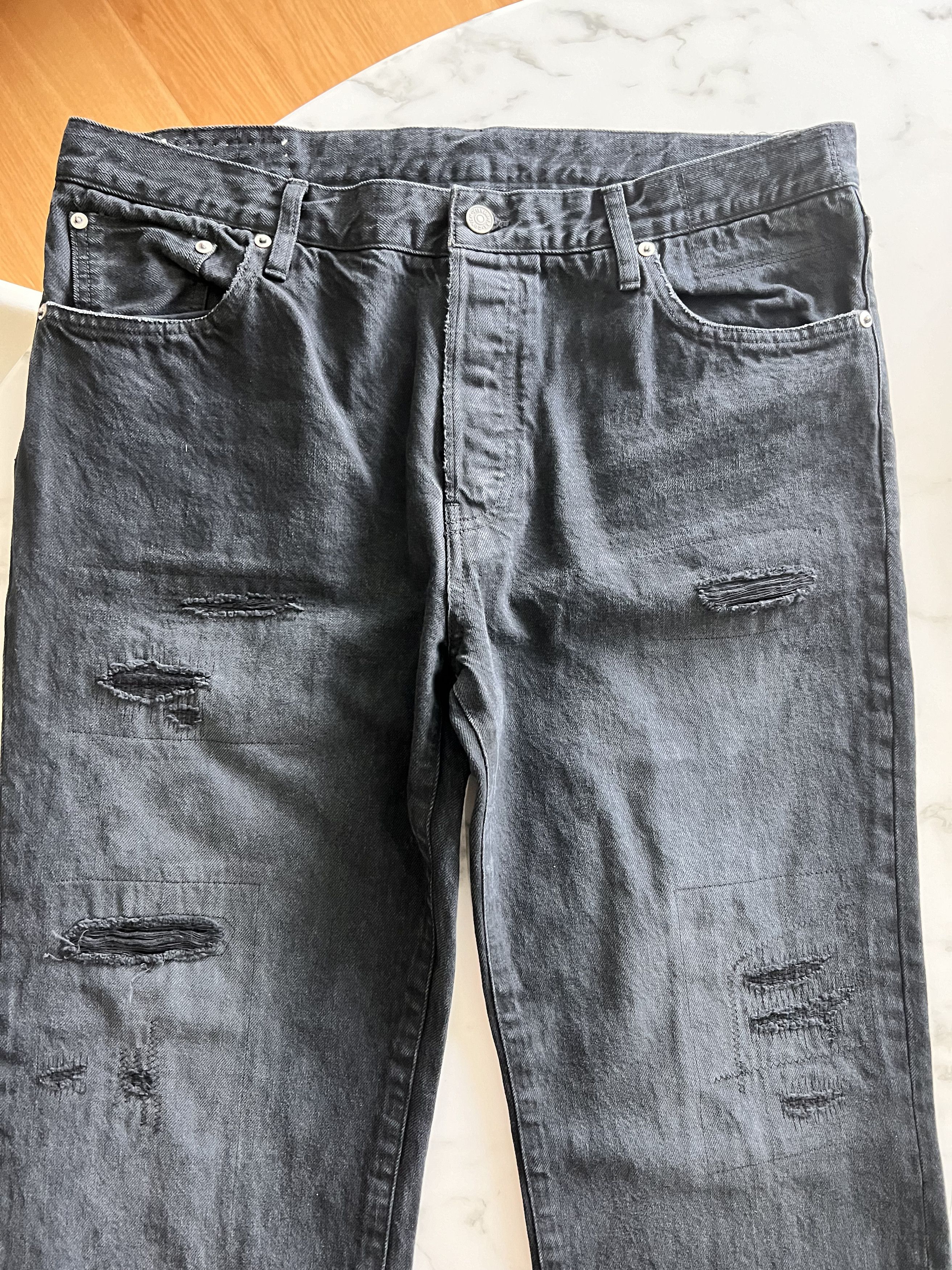 Visvim ICT SOCIAL SCULPTURE 10 - CMYK black denim W38 L30