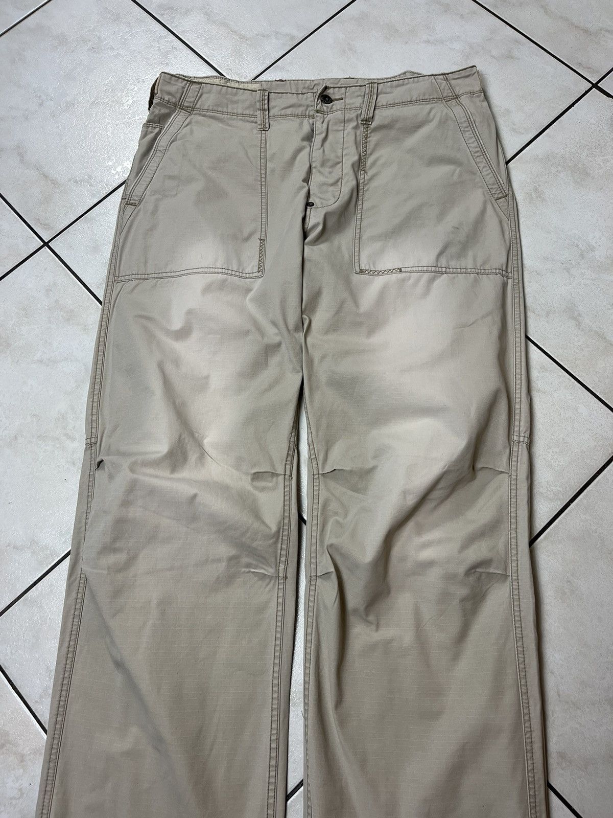Polo Ralph Lauren × Ralph Lauren × Vintage Vintage Ralph Lauren distressed washed thrashed cargo pants Size US 34 / EU 50 - 4 Thumbnail