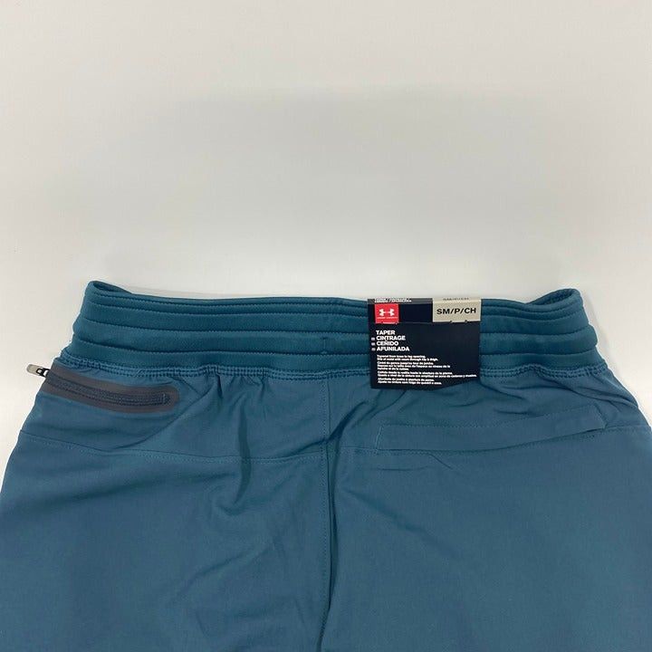 NWT Teal Under Armour Tapered Joggers Size S