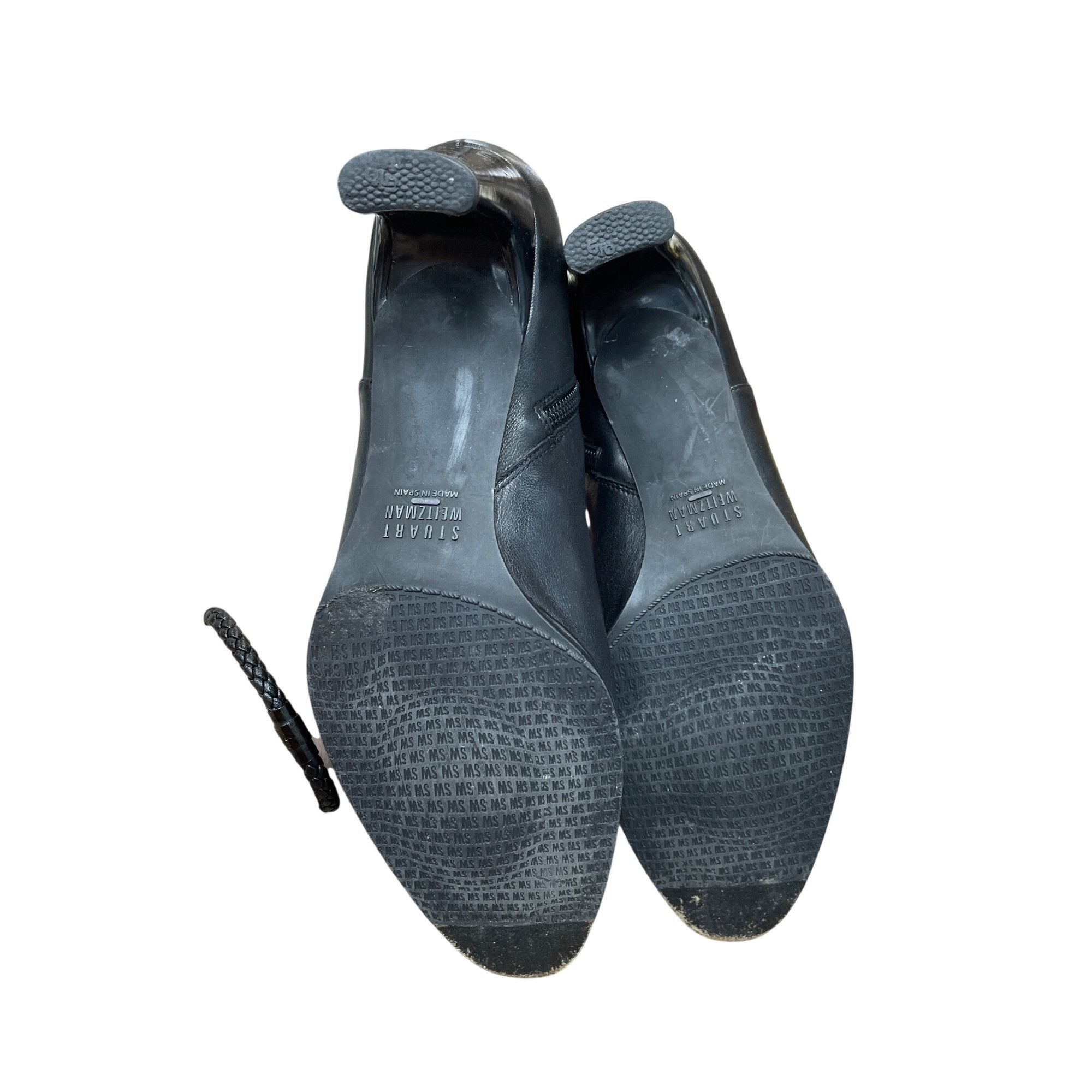 Stuart Weitzman Stuart Weitzman womans black leather zip heeled 2.5" ankle b Size US 7.5 / IT 37.5 - 5 Thumbnail