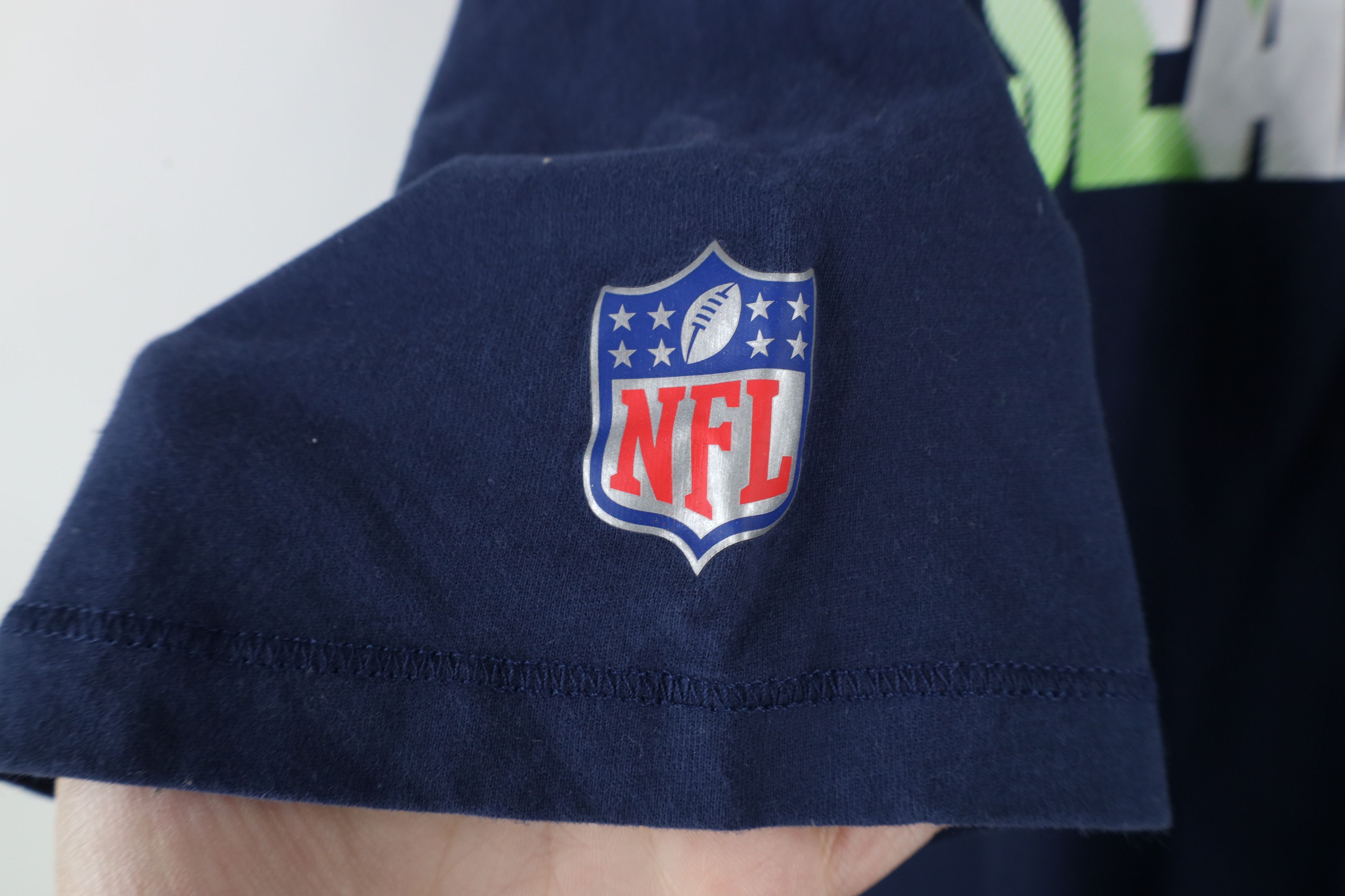 Nike × Vintage New Nike On Field Seahawks Football Hoodie Hooded T-Shirt Size US M / EU 48-50 / 2 - 7 Thumbnail