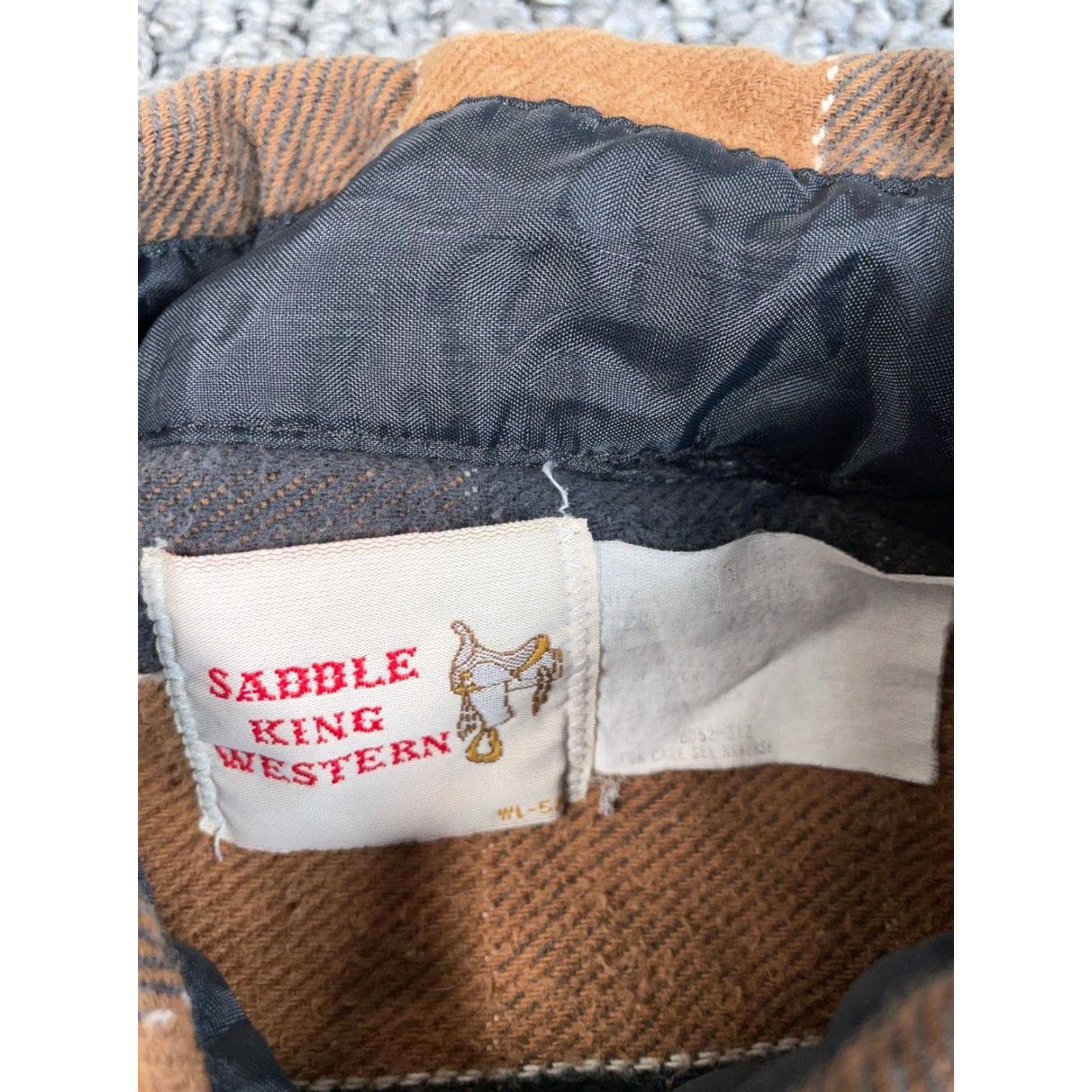 Vintage VINTAGE Western Style Flannel Shirt Adult Large Brown Black Check Pearl Snap Size US L / EU 52-54 / 3 - 3 Thumbnail