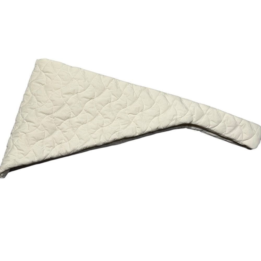 Free People New Free People Triangle Quilt Cream Hair Scarf Size ONE SIZE - 4 Thumbnail