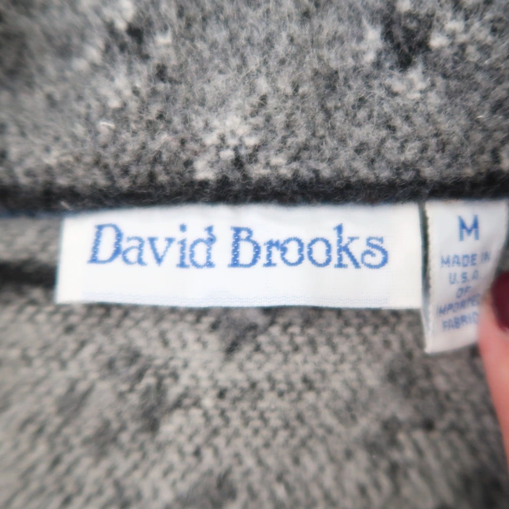 Brooks VINTAGE David Brooks Jacket Coat Wool Polar Bear Snowflake 90s Grey Blue M Womens Size M / US 6-8 / IT 42-44 - 6 Thumbnail