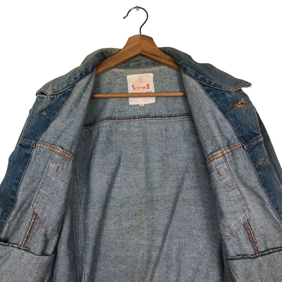 Hysteric Glamour 🔥Vintage Trucker Denim Jacket Radio FM Japan Biker Wear Size US M / EU 48-50 / 2 - 14 Thumbnail