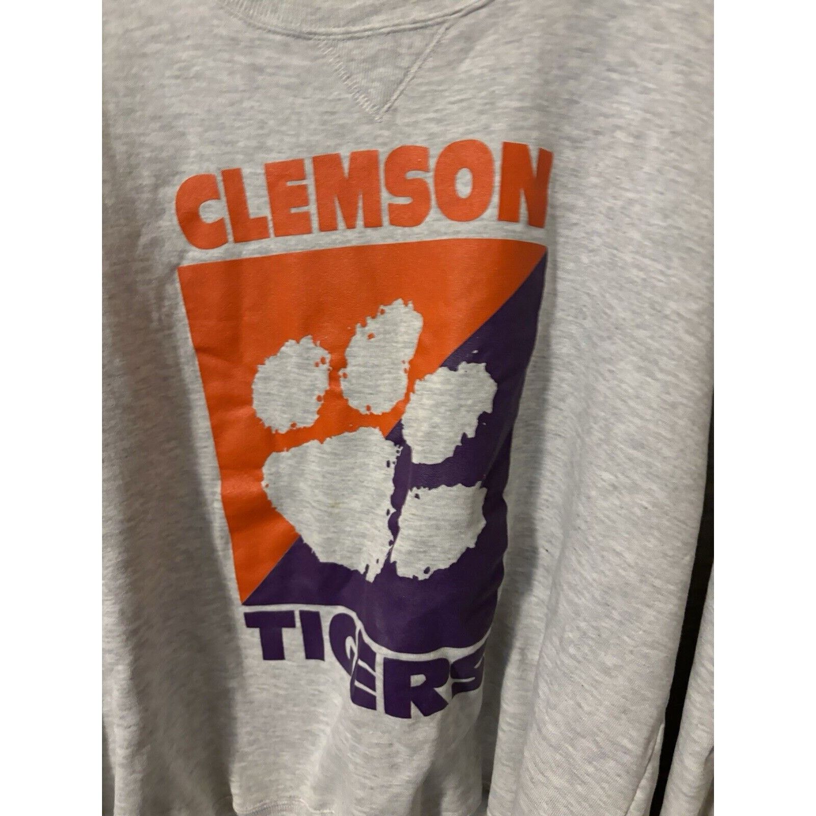 Other Vintage college clemson tigers grey crewneck NCAA Size 2xl Size US XXL / EU 58 / 5 - 5 Thumbnail