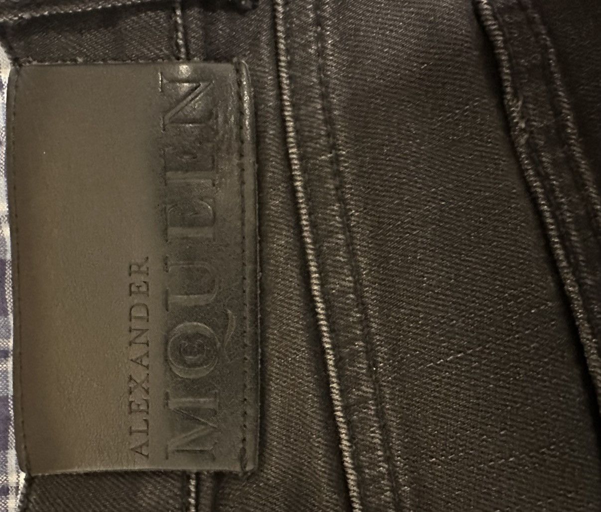 Alexander McQueen Black Distressed Jeans Plaid Patchwork Size US 30 / EU 46 - 7 Thumbnail