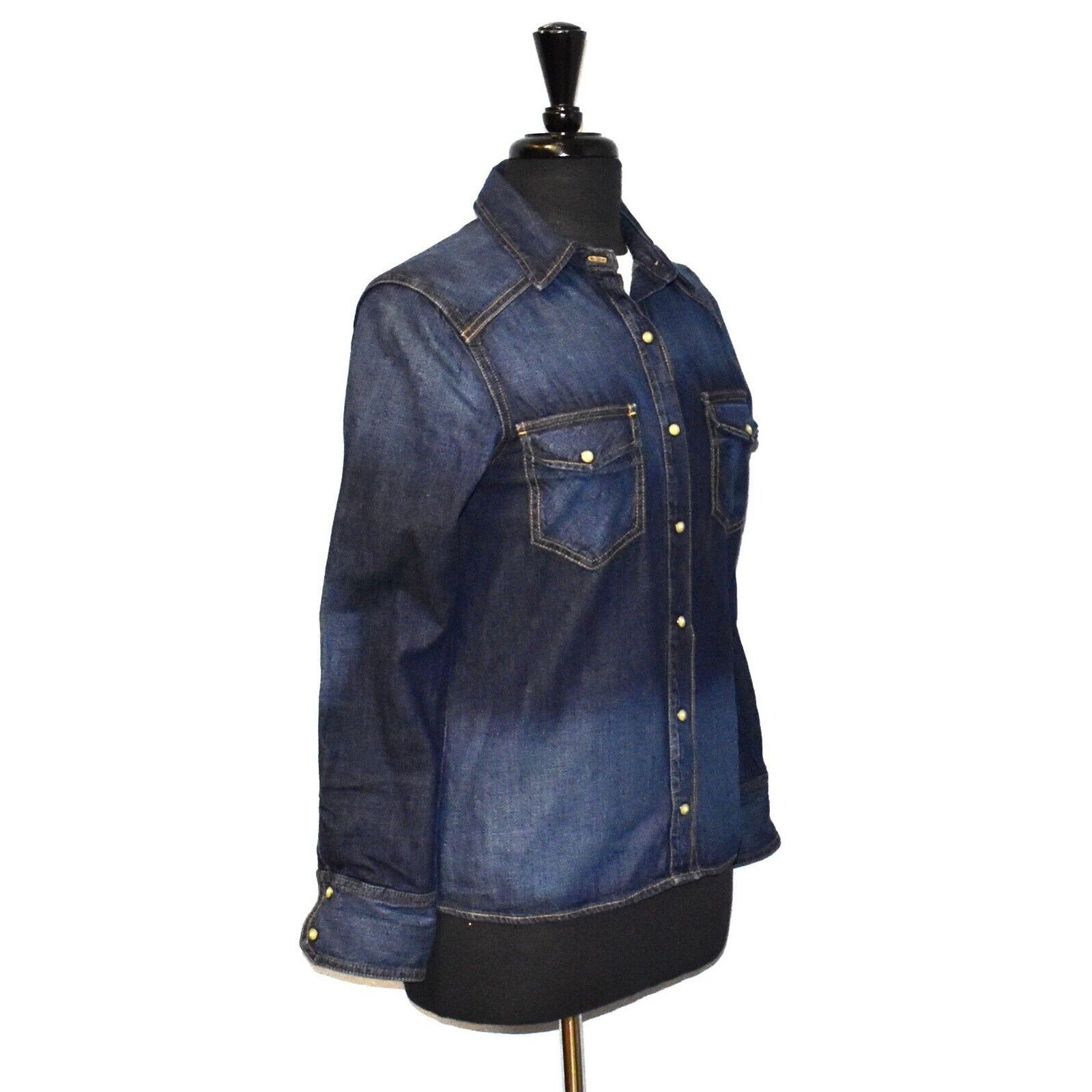 Rag & Bone B0 NEW RAG & BONE Kensington Blue Denim Shirt W1A28K605 XS Size XS / US 0-2 / IT 36-38 - 2 Thumbnail