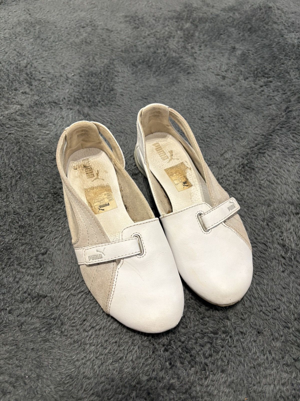 Jil Sander × Puma RARE Vintage Cute Puma White Y2K Shoes Size US 6 / IT 36 - 2 Thumbnail