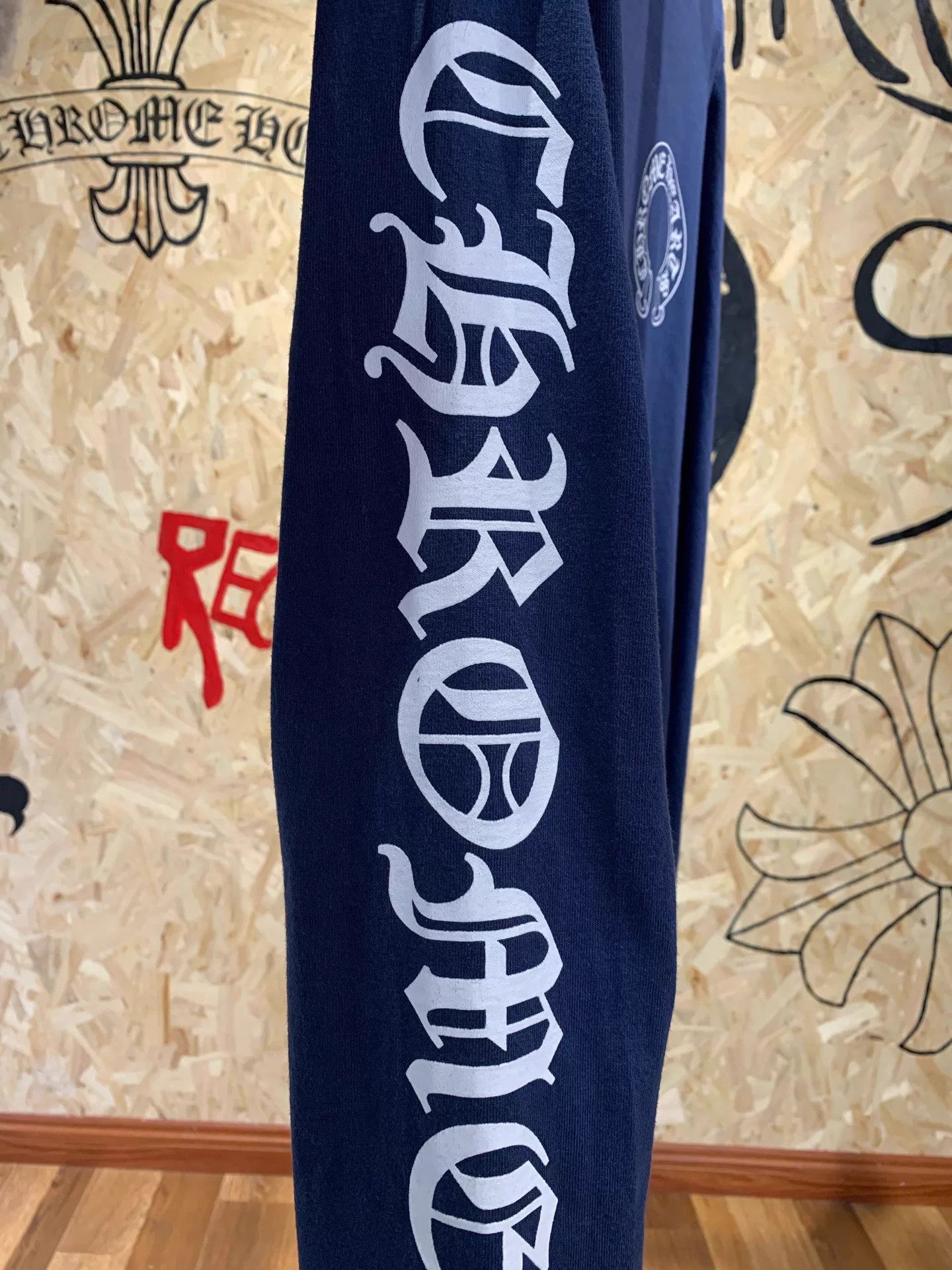 Chrome Hearts Chrome Hearts Navy Mattyboy Graffiti Longsleeve M Size US M / EU 48-50 / 2 - 5 Thumbnail