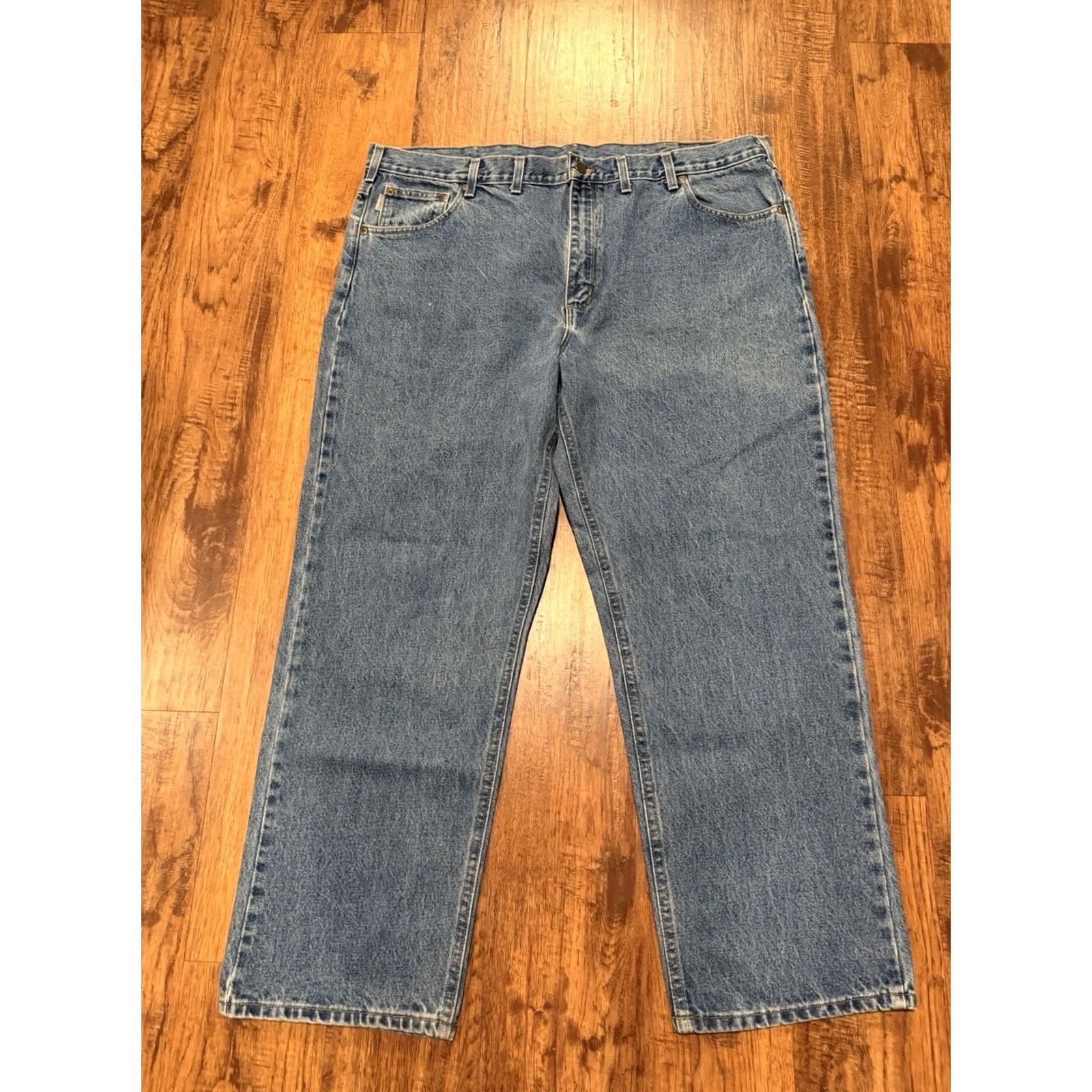 Carhartt Carhartt Pants Mens 44 Blue Jeans 44x30 Traditional Fit Workwear Denim B180 F623 Size US 44 / EU 60 - 2 Thumbnail