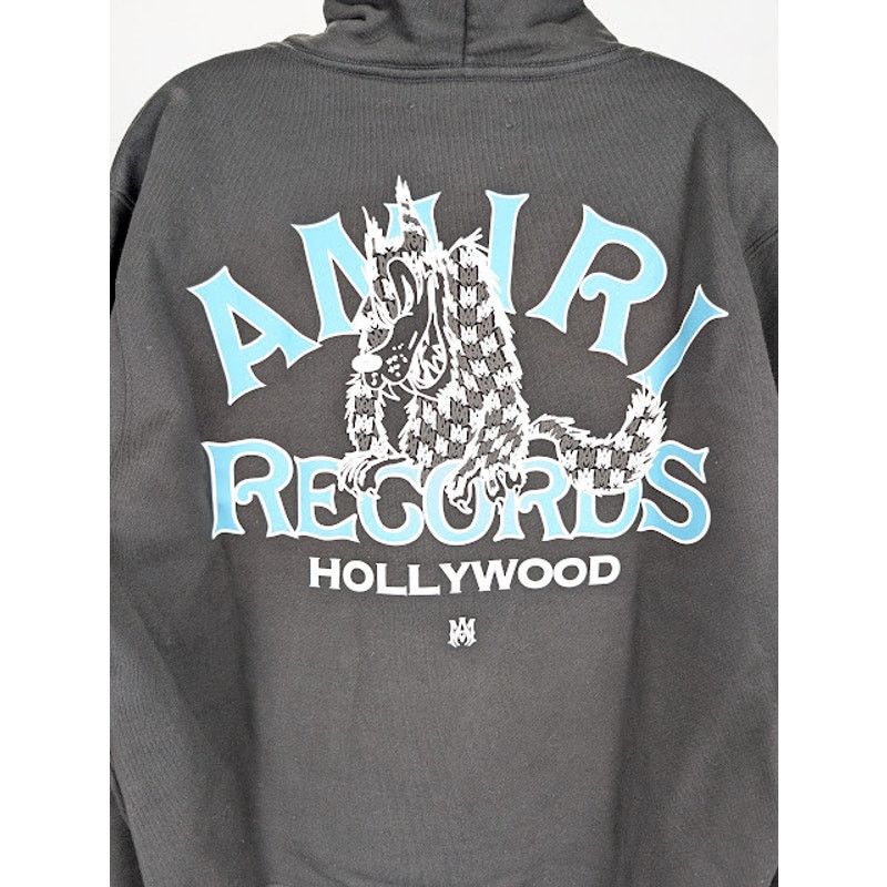 Amiri o1rshd1 Records Wolf Hoodie in Black Size US S / EU 44-46 / 1 - 16 Thumbnail
