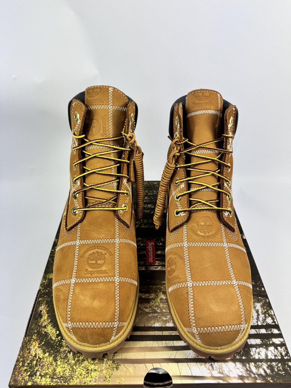 Timberland x SUPREME 6’’ PATCHWORK BOOTS Size US 9.5 / EU 42-43 - 3 Thumbnail