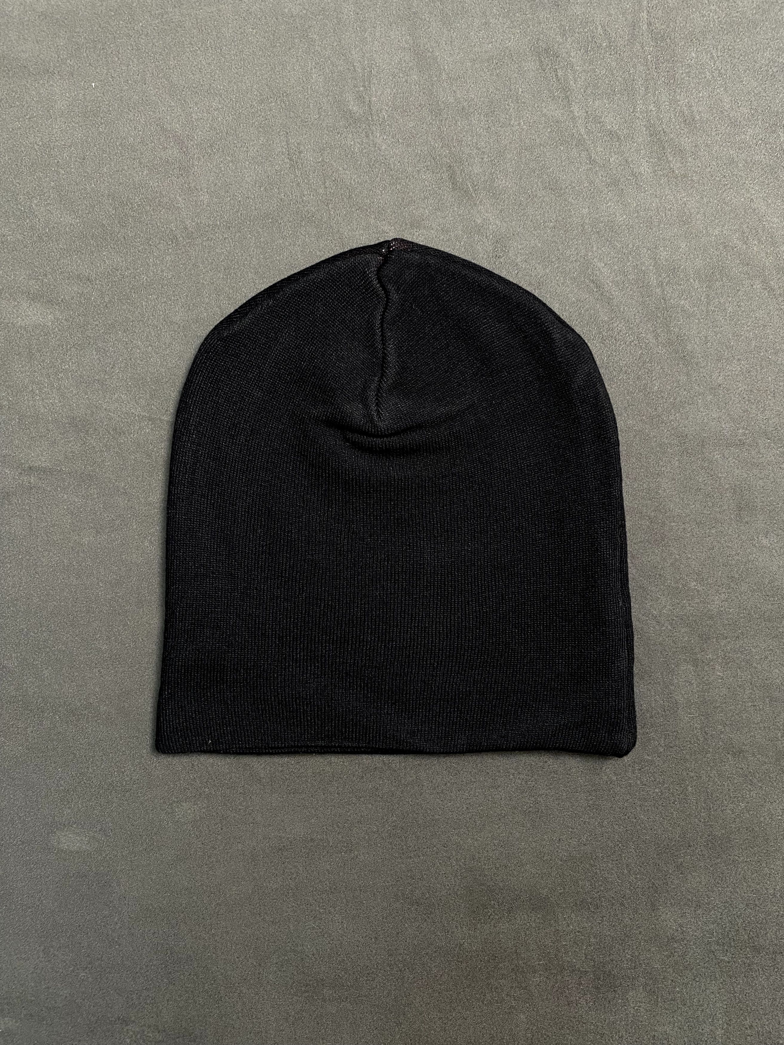 Japanese Brand Deadstock Ahenobarbus No Cuff Knit Gray Beanie BLK Hats OS Size ONE SIZE - 4 Thumbnail