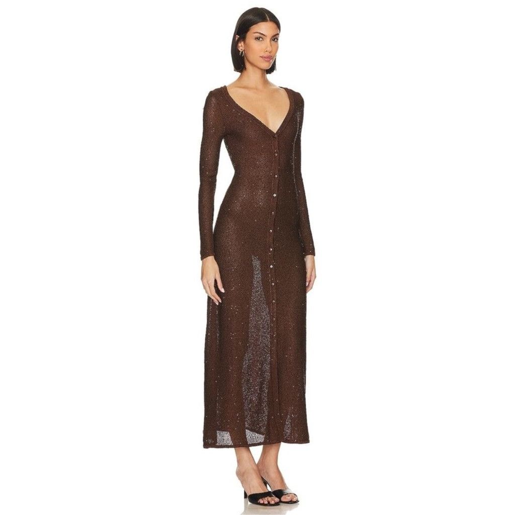MISA Los Angeles MISA Los Angeles Rafael Cardigan Dress, Size: M Size M / US 6-8 / IT 42-44 - 8 Thumbnail