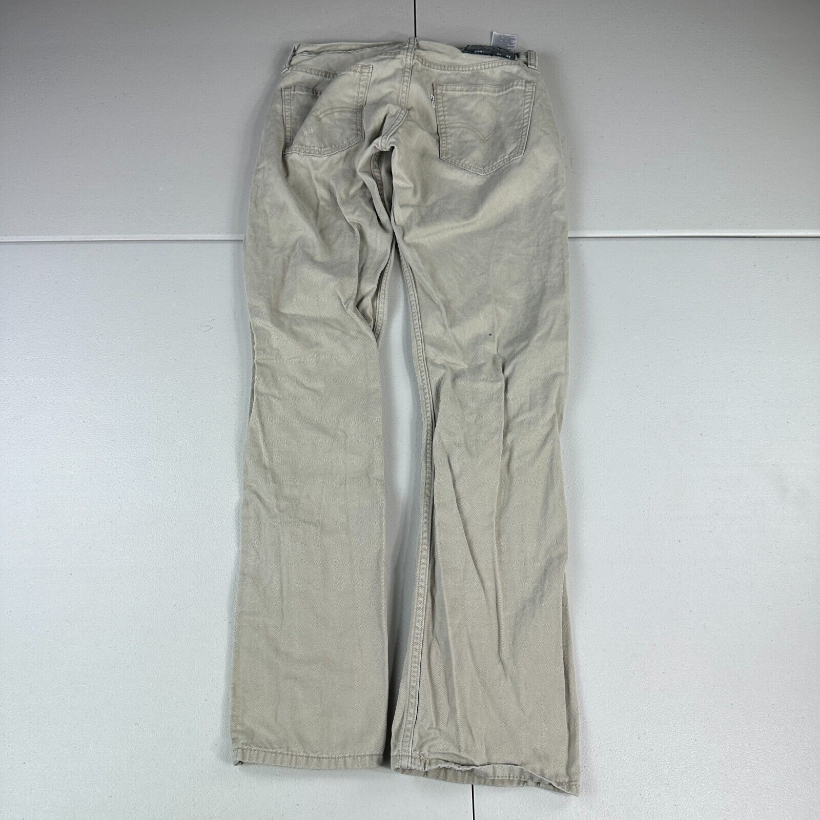 Levi's Levi's 514 Straight Regular Fit Tan Khaki Jeans Mens 30x34 Size US 30 / EU 46 - 2 Thumbnail