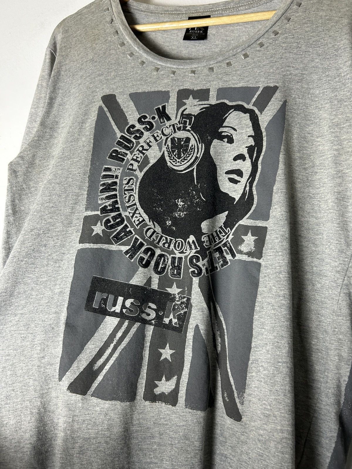 Japanese Brand RUSS.K Longsleeve Big Union Jack Flag Punk LGB Style Size M / US 6-8 / IT 42-44 - 5 Thumbnail