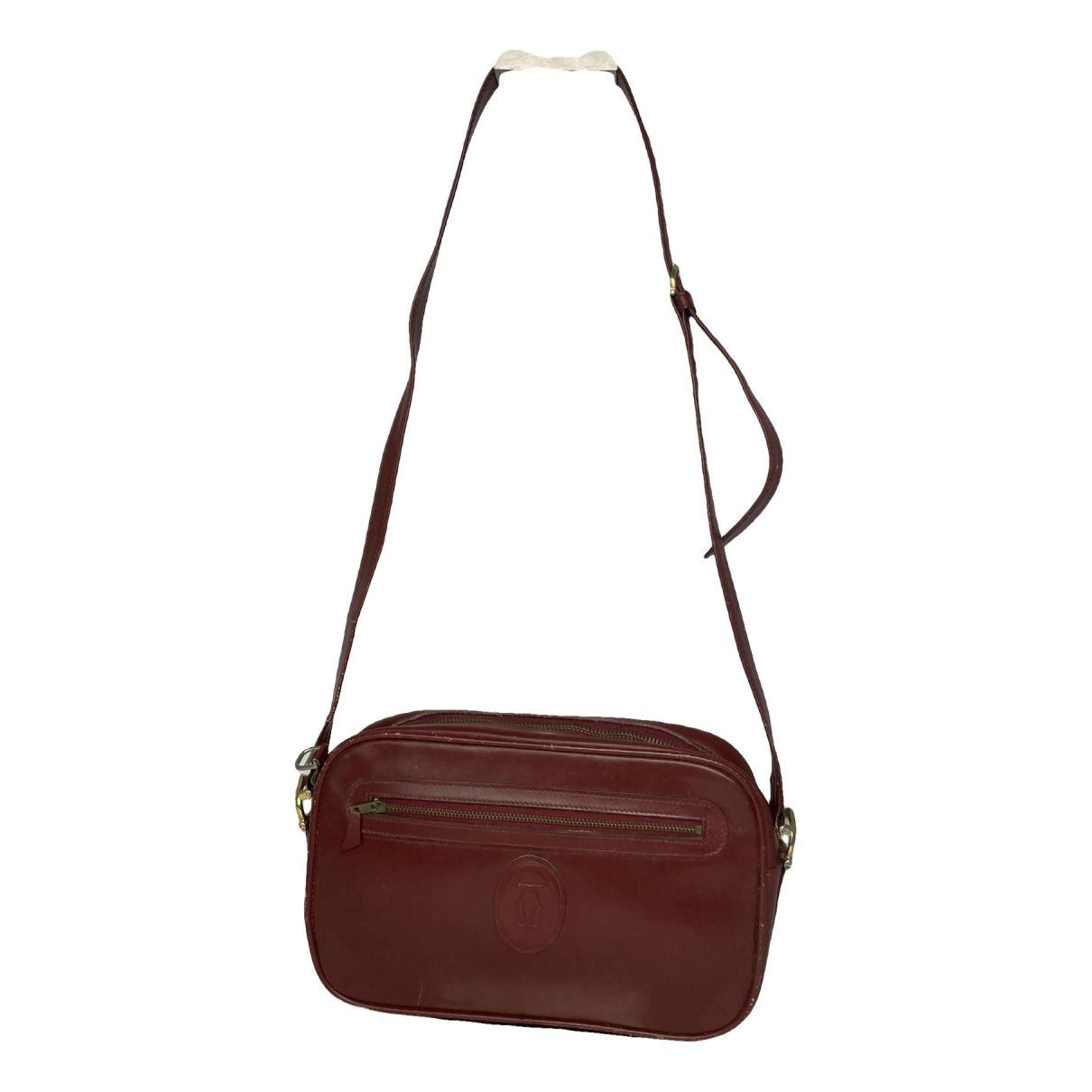 Cartier Burgundy Leather Handbag Size ONE SIZE - 1 Thumbnail